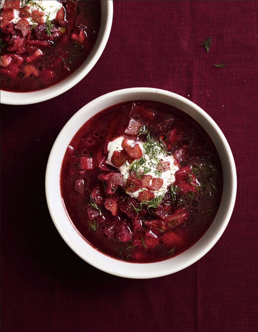Rhubarb borscht
Photographer: India Whiley-Morton