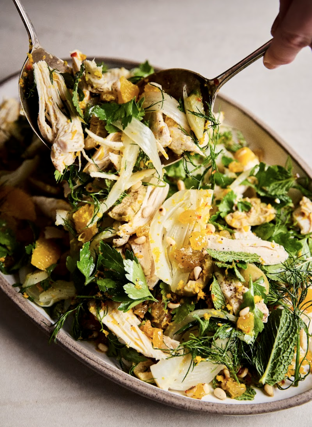 Steamed chicken, fennel & orange salad
Photographer: India Whiley-Morton