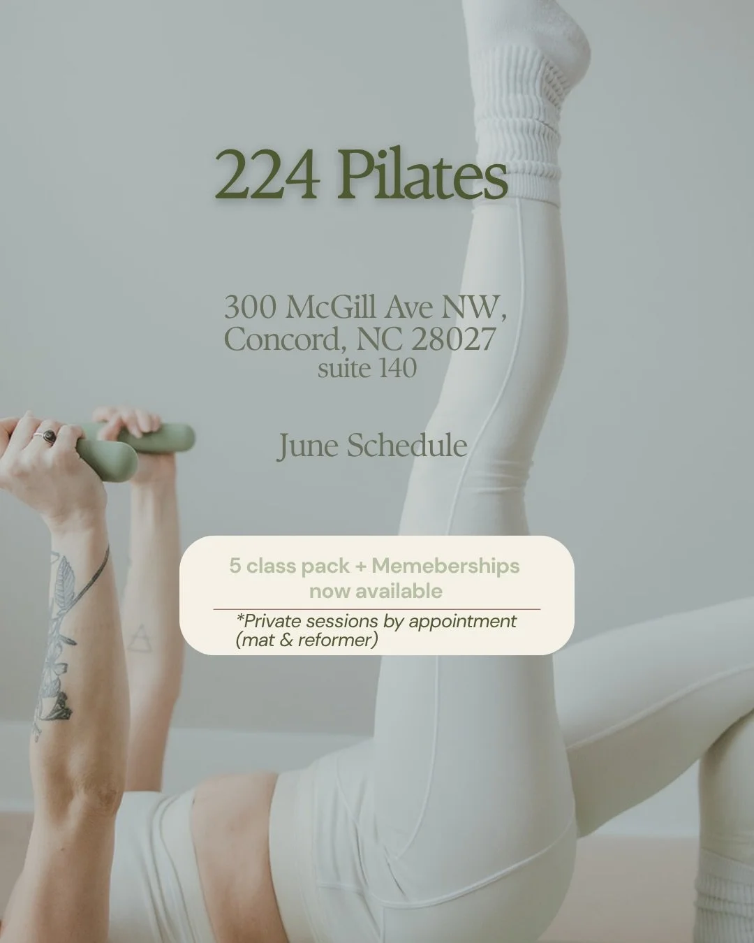 June is here and so is our schedule! Book your classes now! Spots fill up fast!