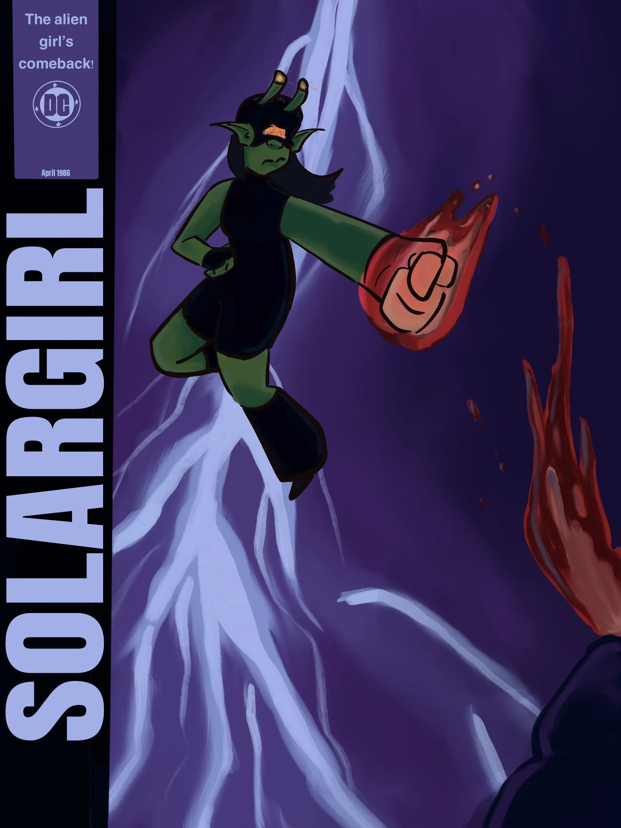 Dark Age Comic rendition of Solargirl (digital)(2026)