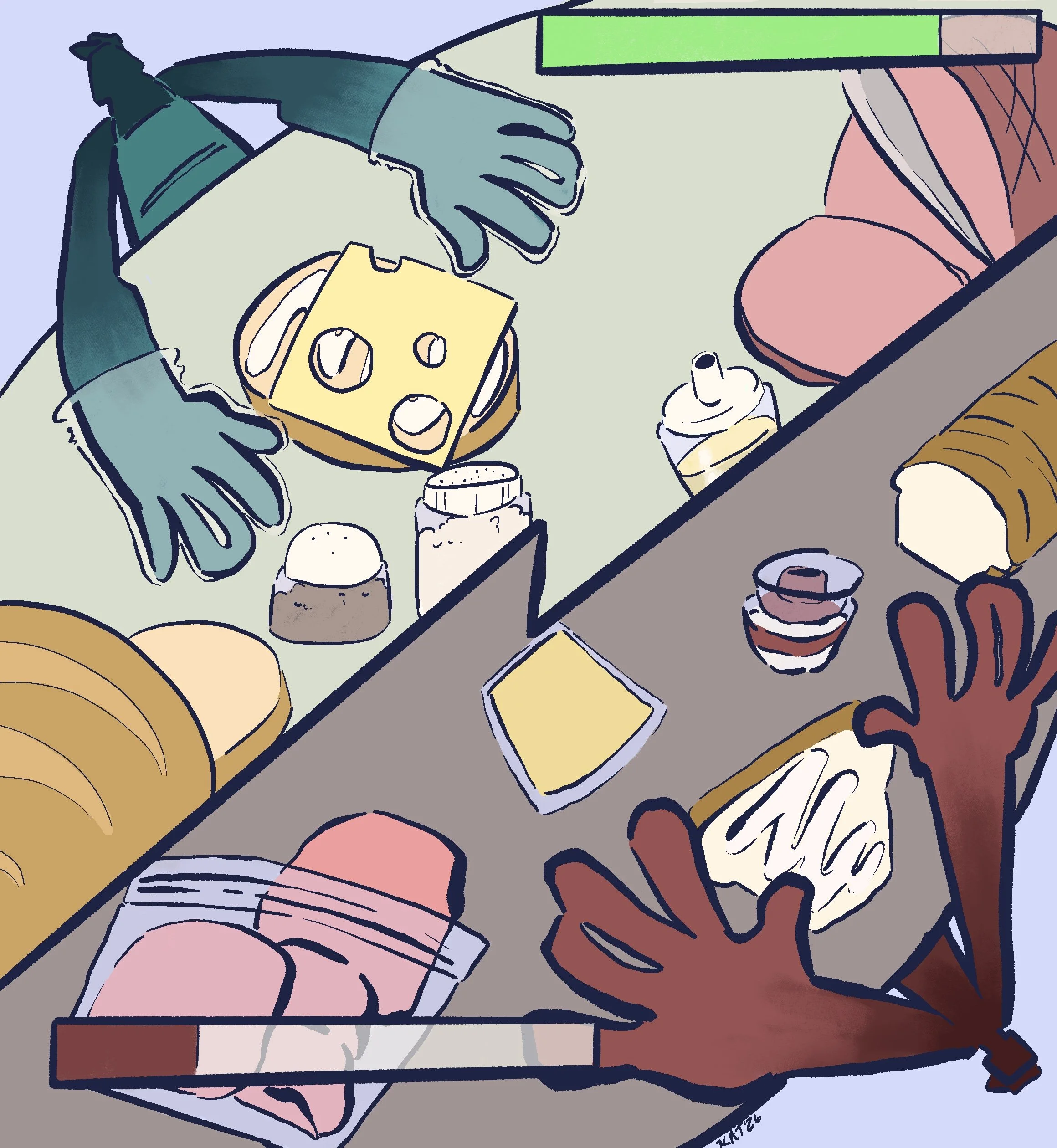 Is deli sandwich better then yours? (digital for editorial practice) (2026) 