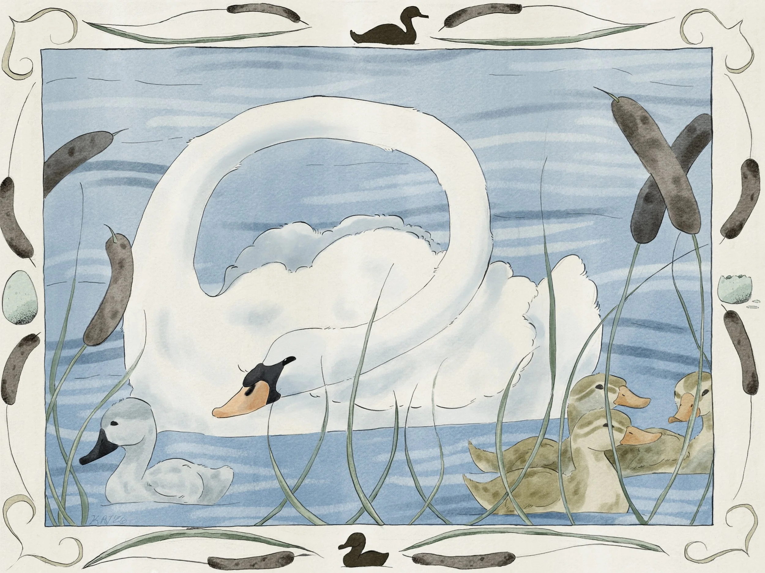 The ugly duckling (traditionally inked and digitally colored) (2026) 