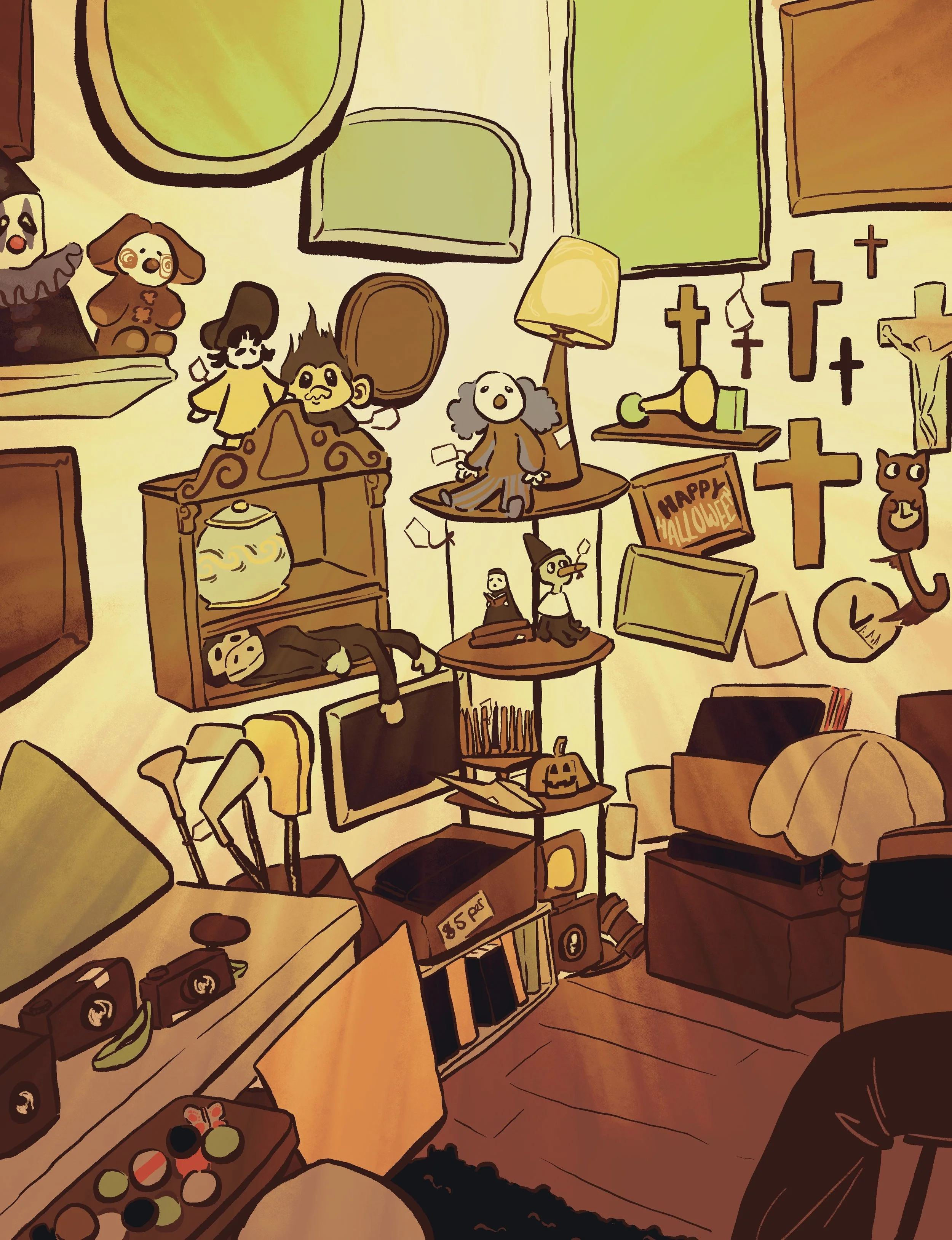 The antique corner (digital art for editorial practice) (2026) 