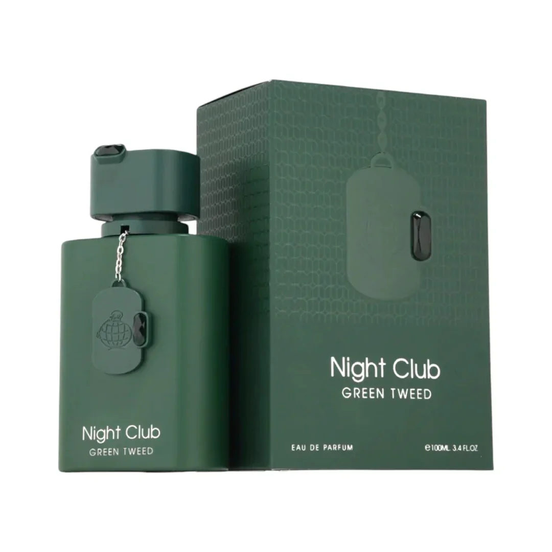 Night club green tweed