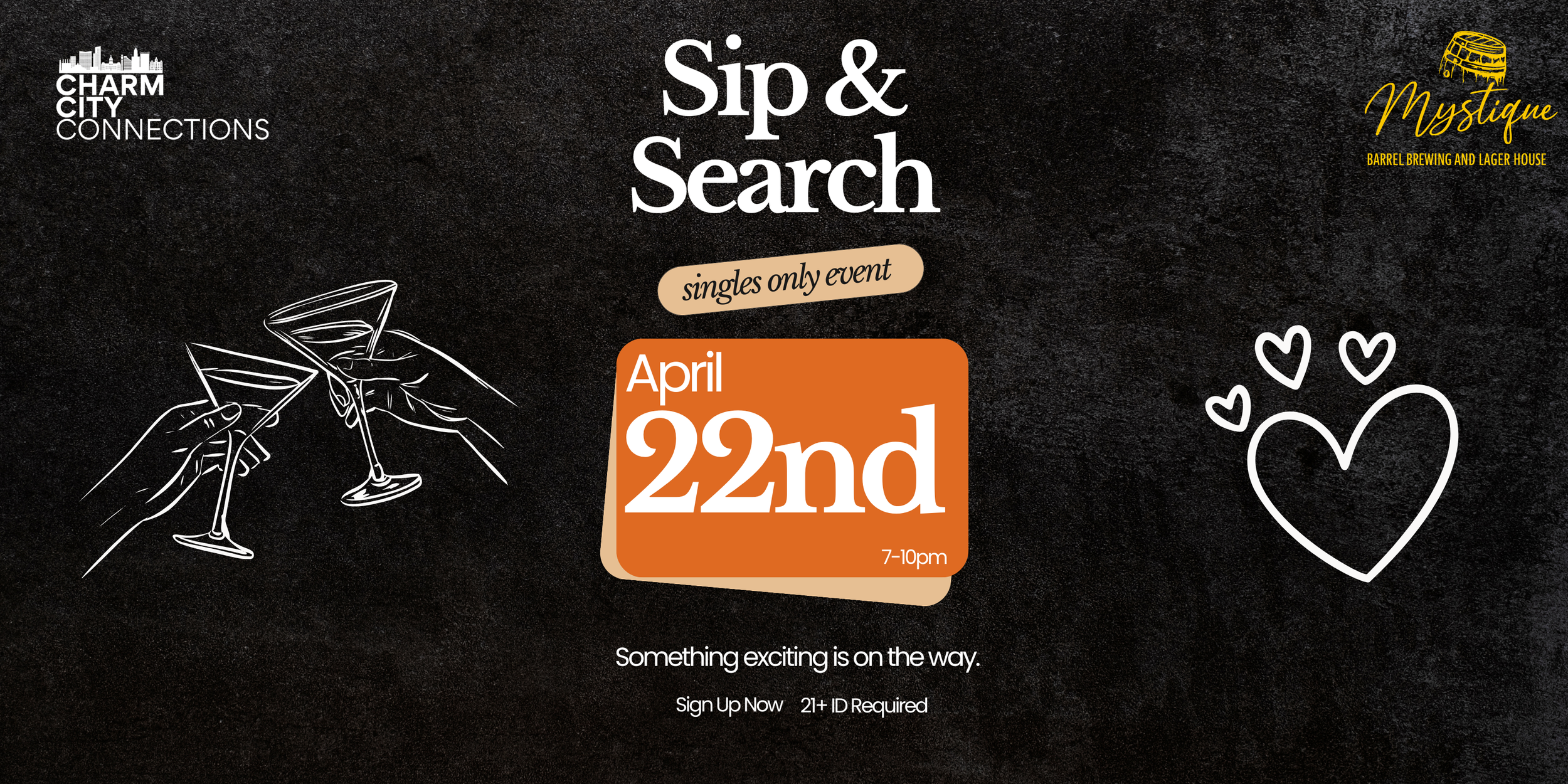 Sip & Search Singles Event | Charm City Connections