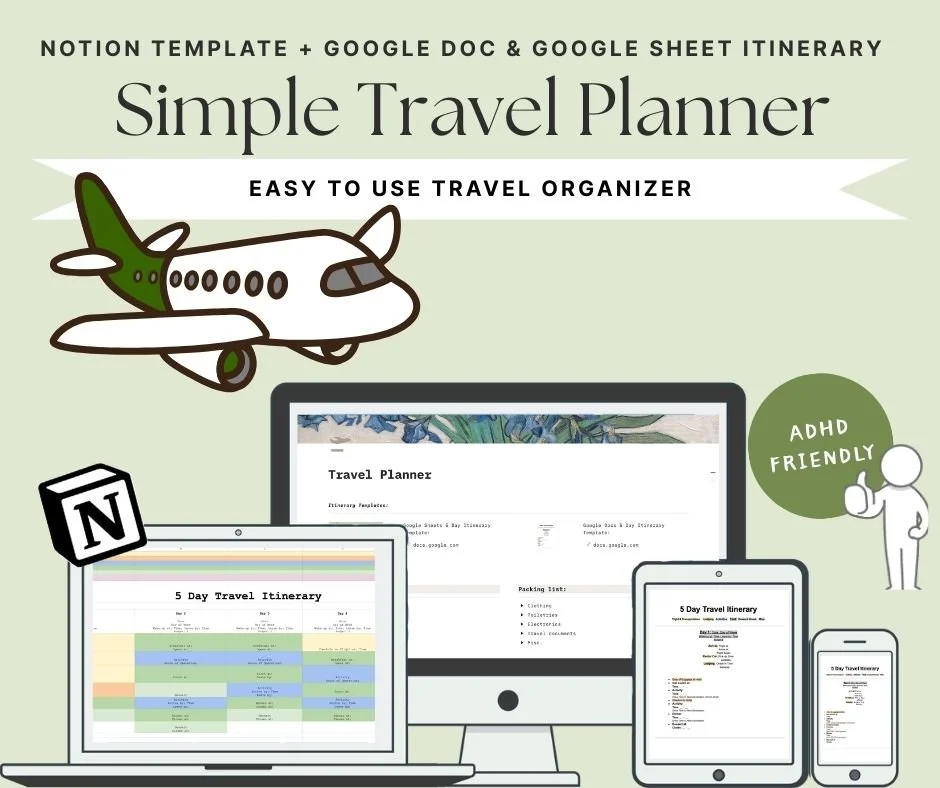 Travel Planner Notion Template