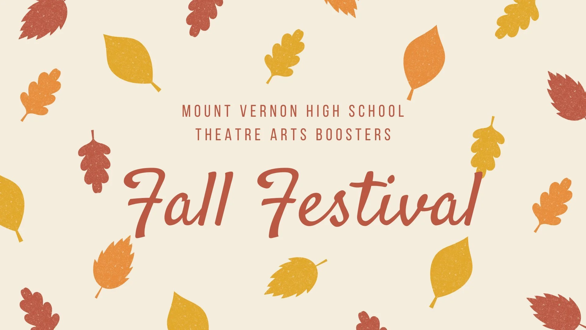 MVHS Annual Theatre Arts Boosters Fall Festival