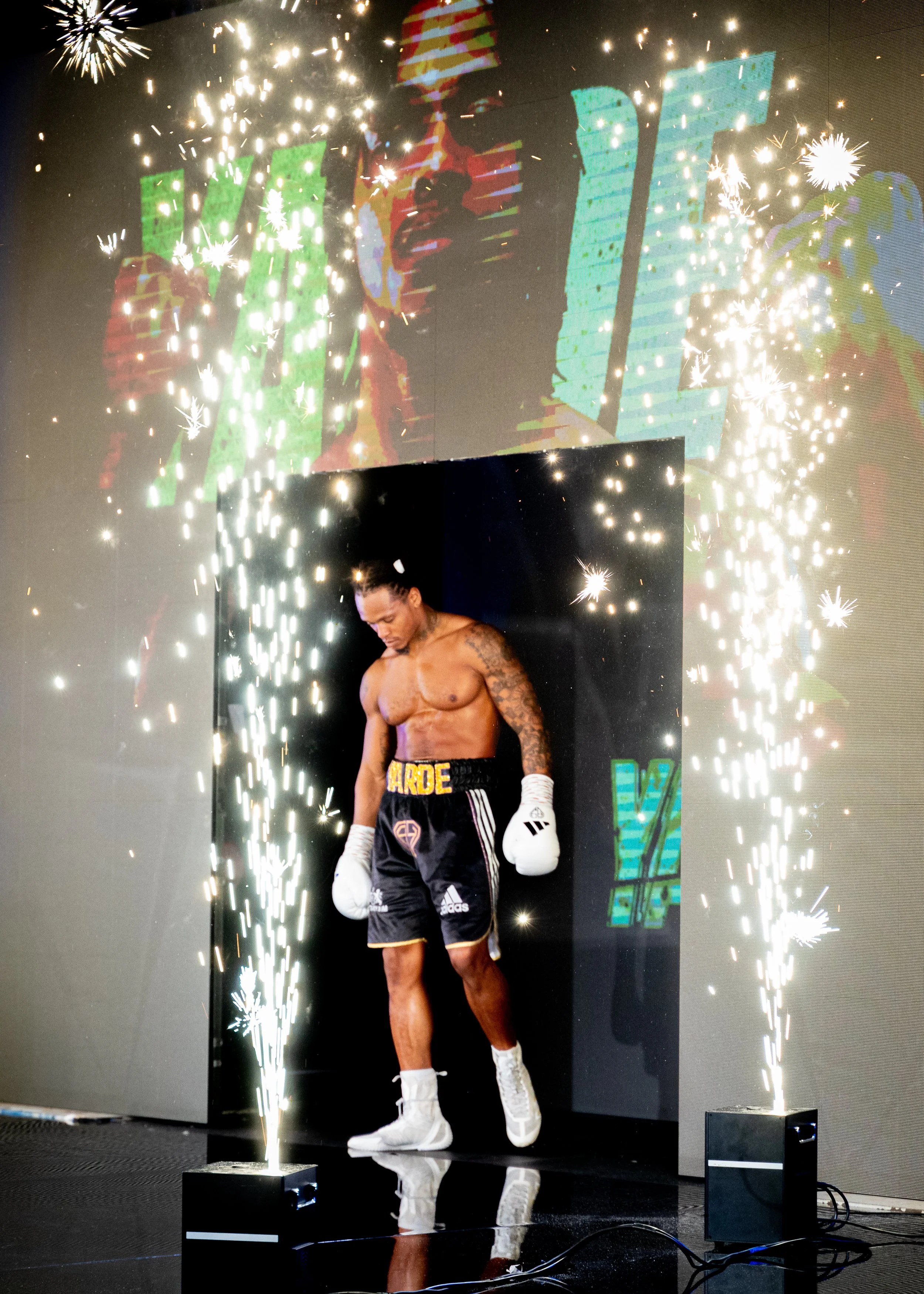 Anthony Yarde makes his walk