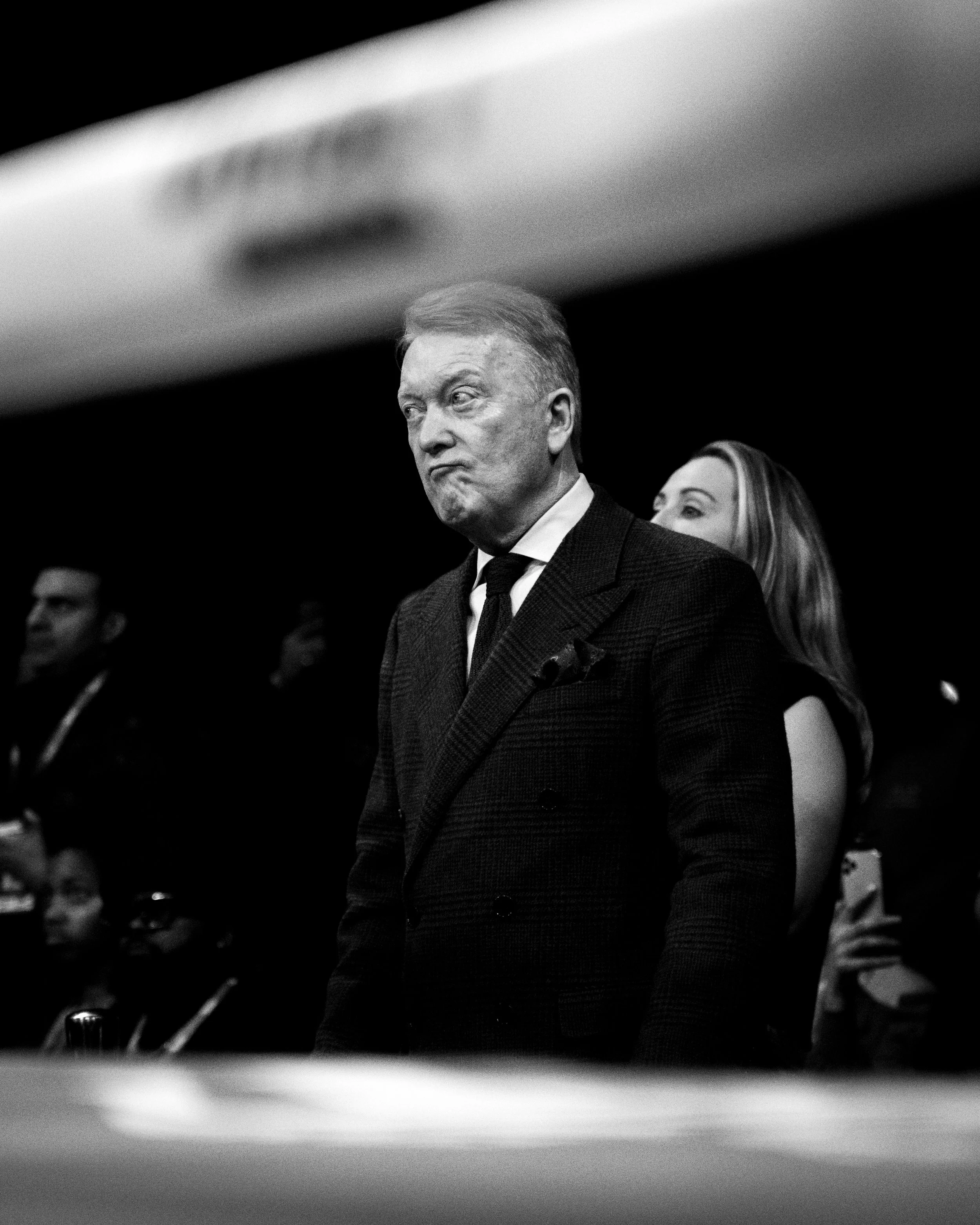 Veteran promoter Frank Warren Ringside. 