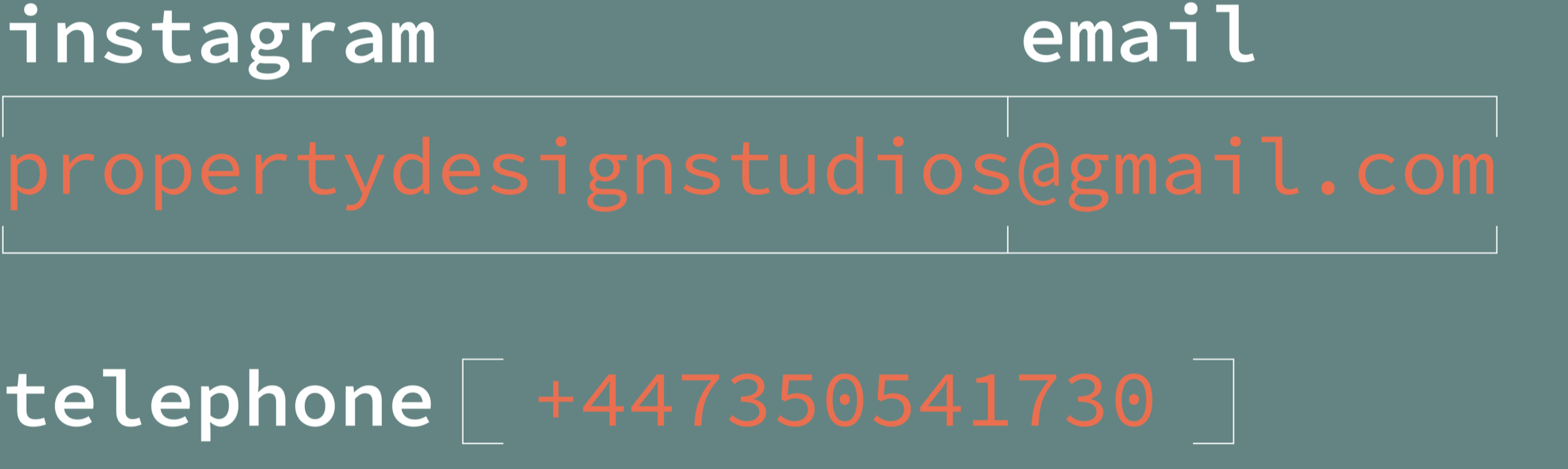 Diagram showing contact information with email, website, and telephone details.