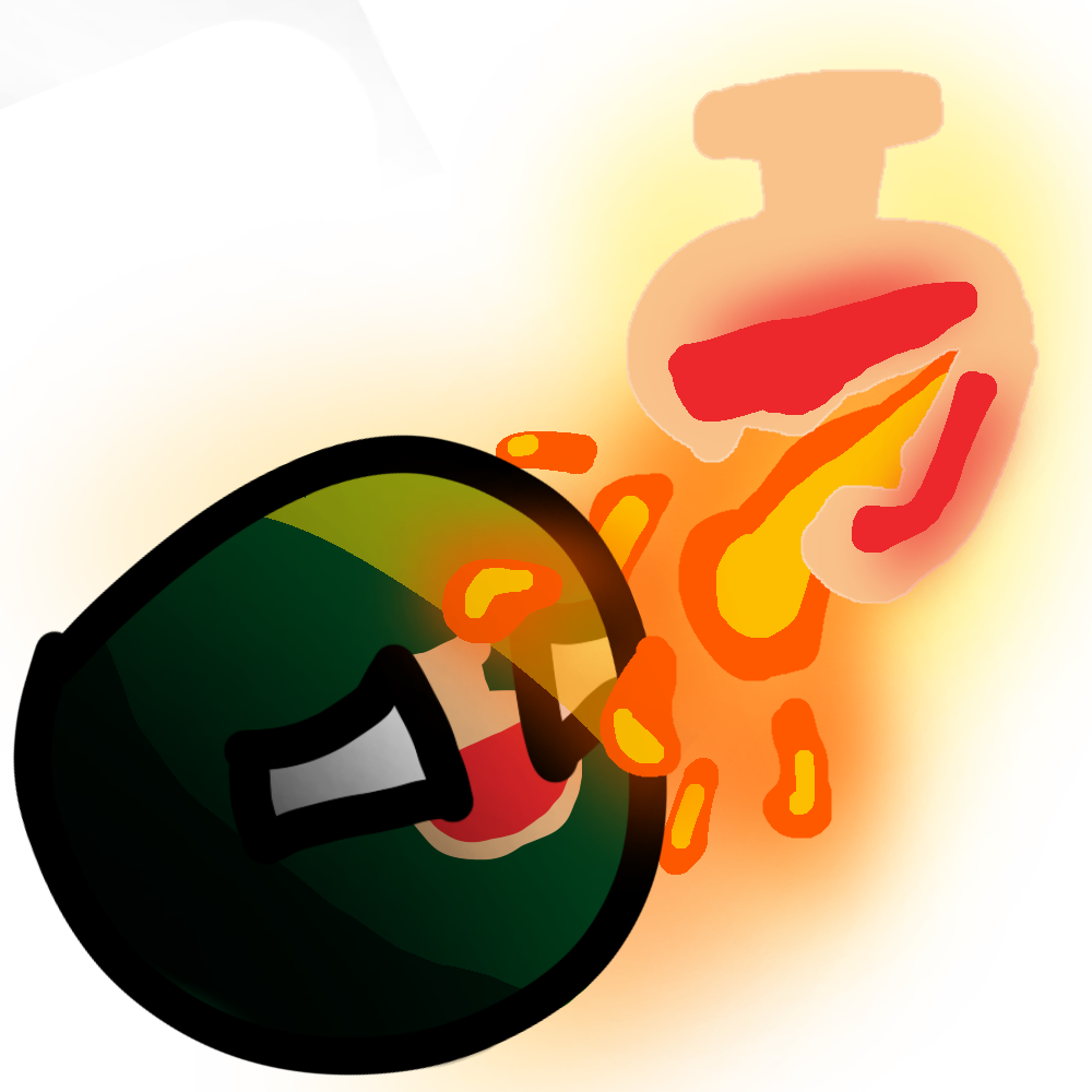 Illustration of a grenade with an explosion resembling an internal organ structure, in bright colors on a yellow background.