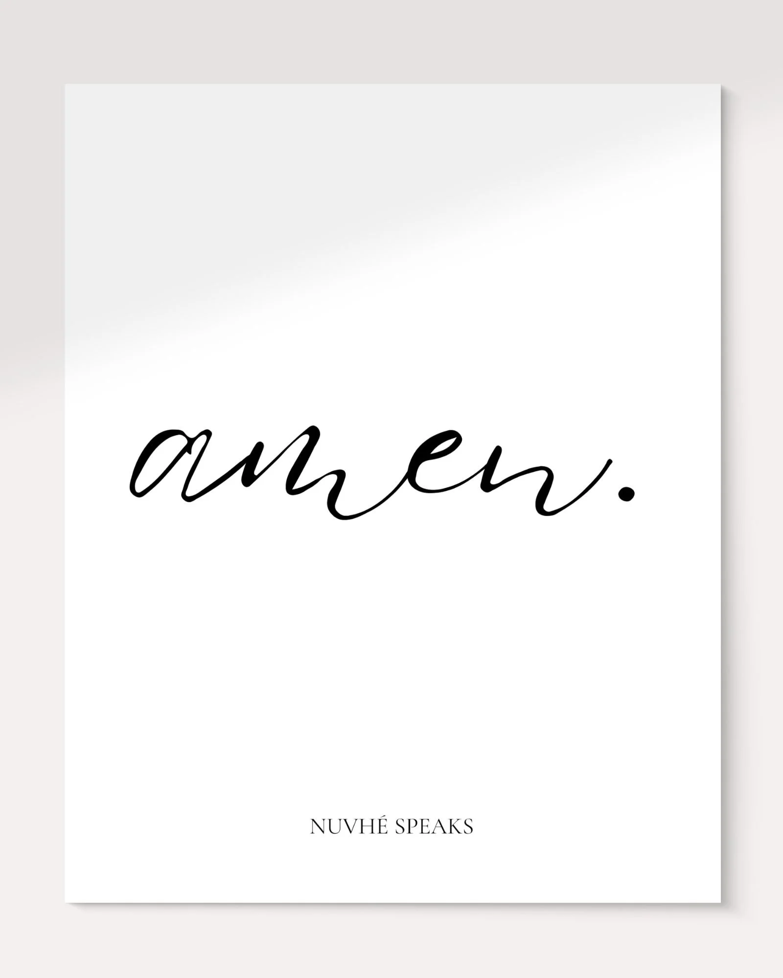 amen typography wall art by nuvhe speaks