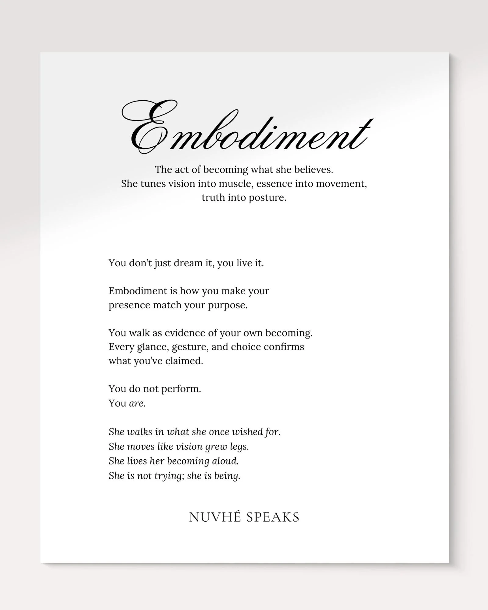 embodiment quote from coliseum woman by nuvhe speaks