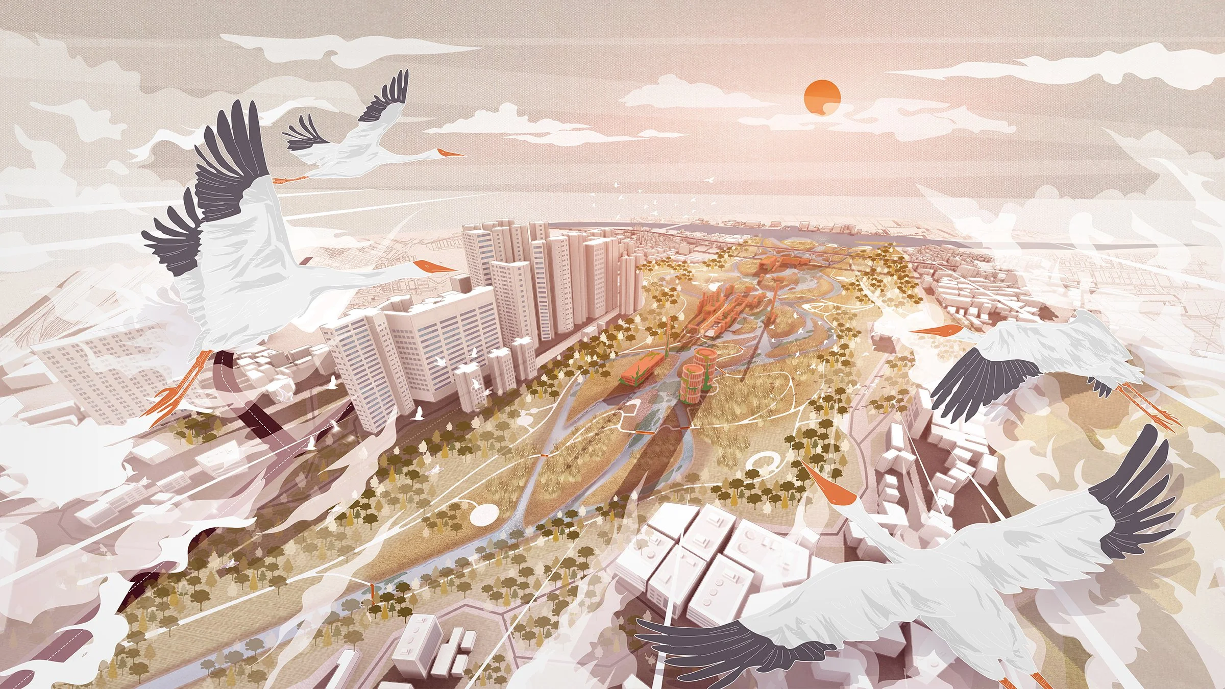 Guangzhou White Crane Wetland, Ying Fu, 2095.