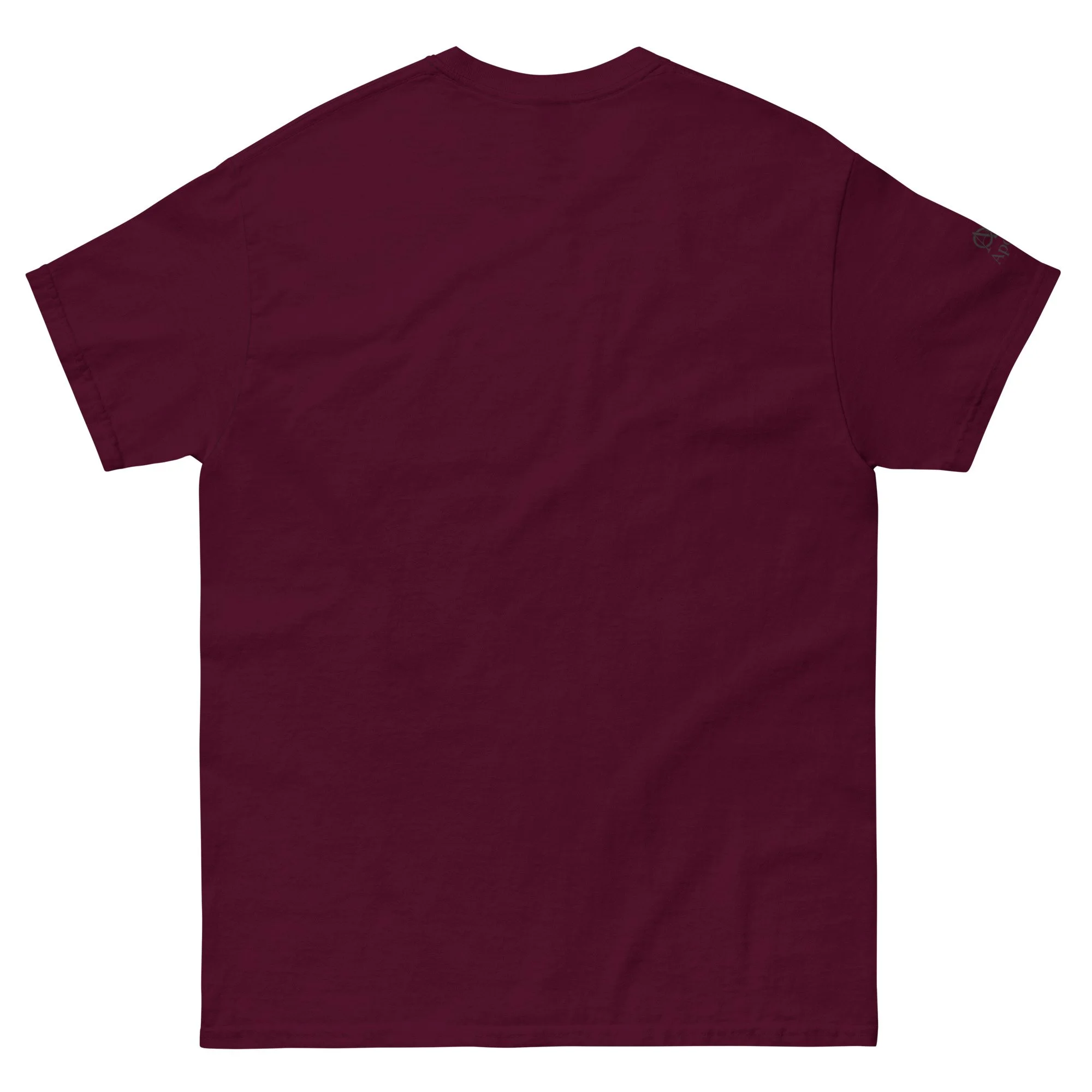 unisex-classic-tee-maroon-back-6a3189124466f.jpg