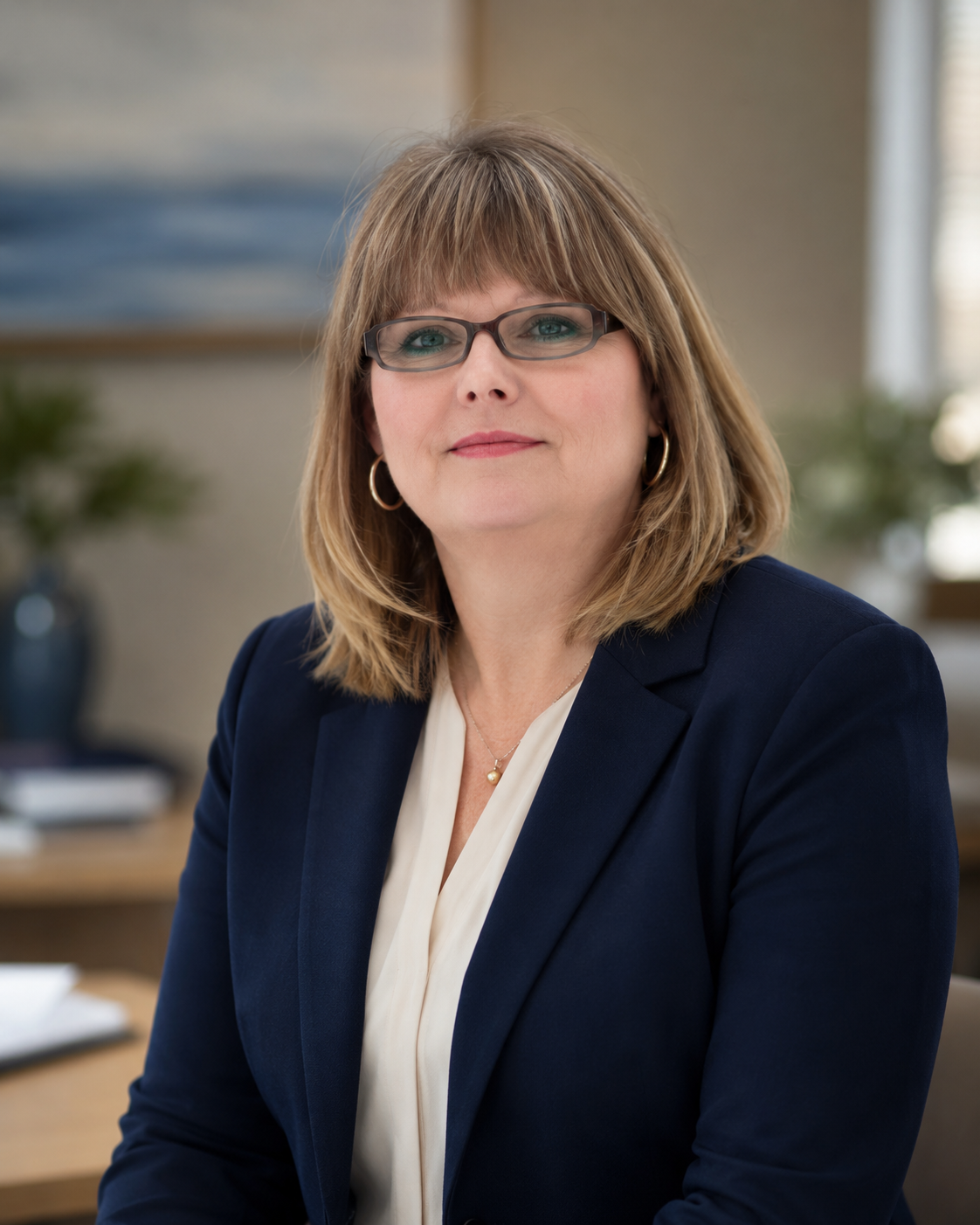 Professional portrait of Renee Smith, Texas Notary Public and Wedding Officiant