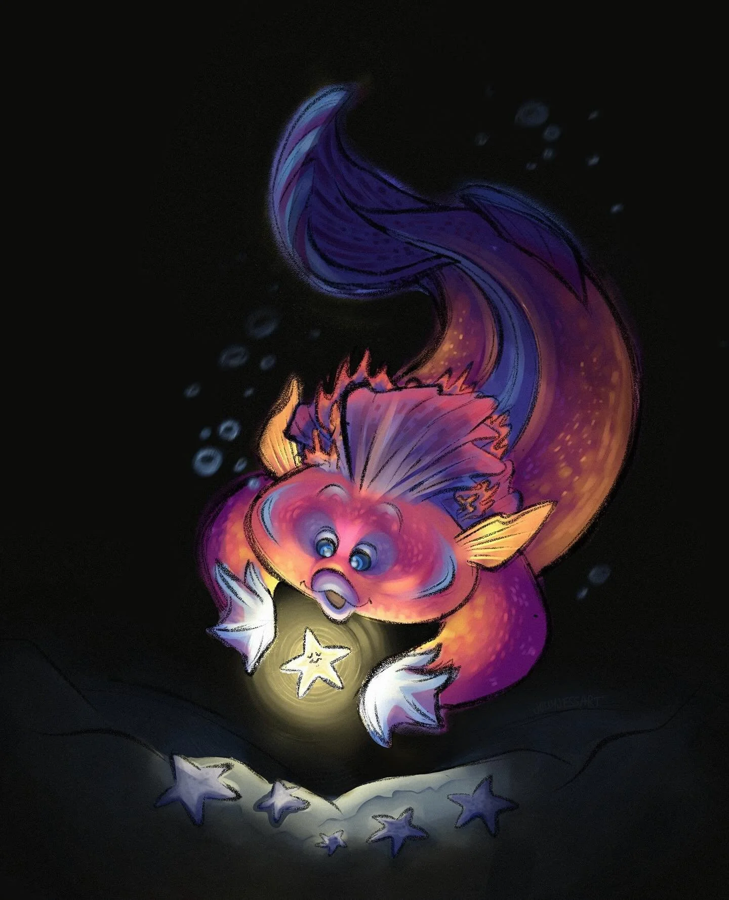 #mermay2025 COSMIC🌌 basing my fish ppl/mermaids off of the fishies inhabiting the Great Barrier Reef. This week features the coral beauty angelfish! Couldn&rsquo;t resists its galaxy colors:))
#mermay #mermayday2 #mermay2025day2 #concept #conceptart