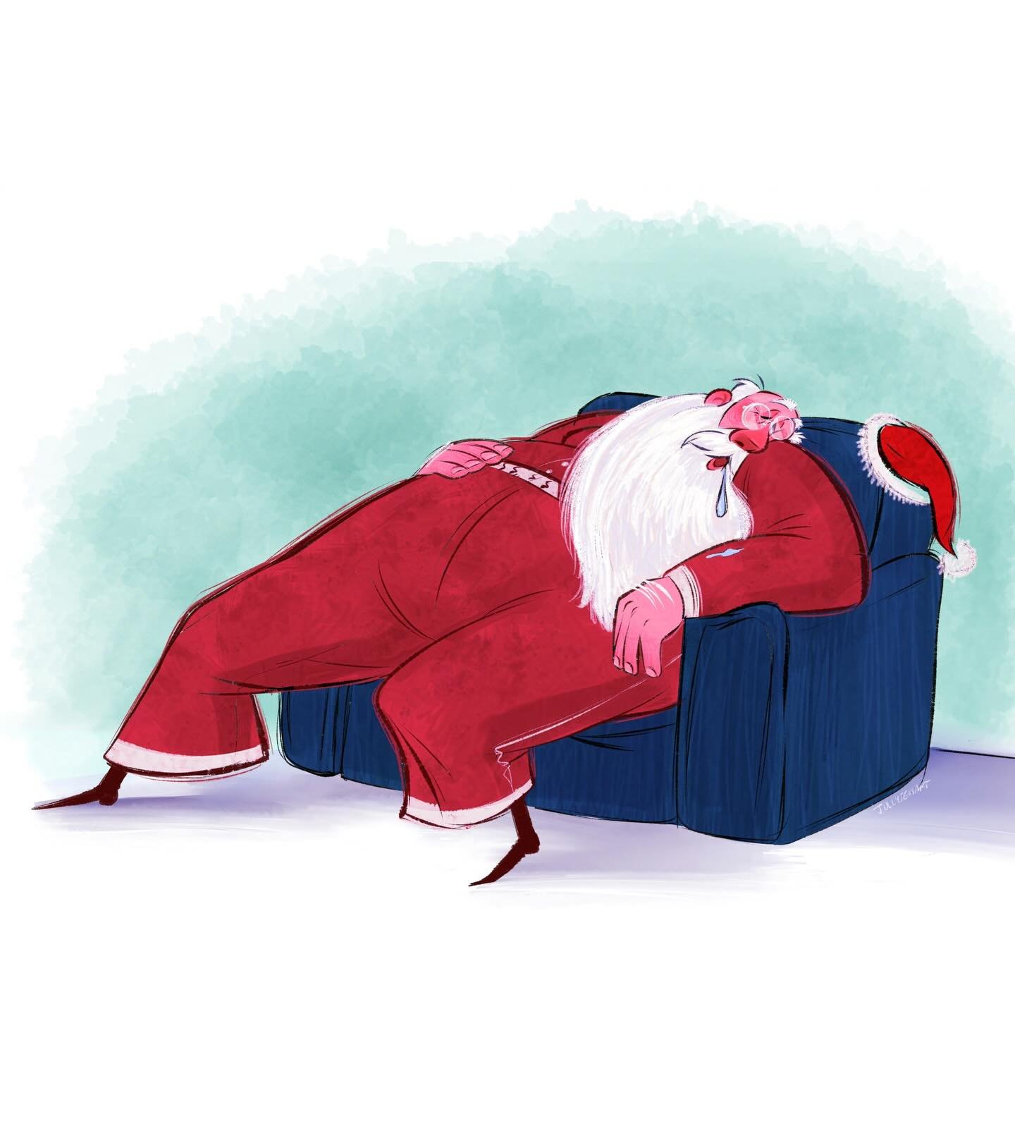 Do not disturb until 12/24/2026😴Hope everyone had a wonderful Christmas if you celebrate ❤️💚🎄
#illustration #characterdesign #visualdevelopment #merrychristmas #characterdesigner