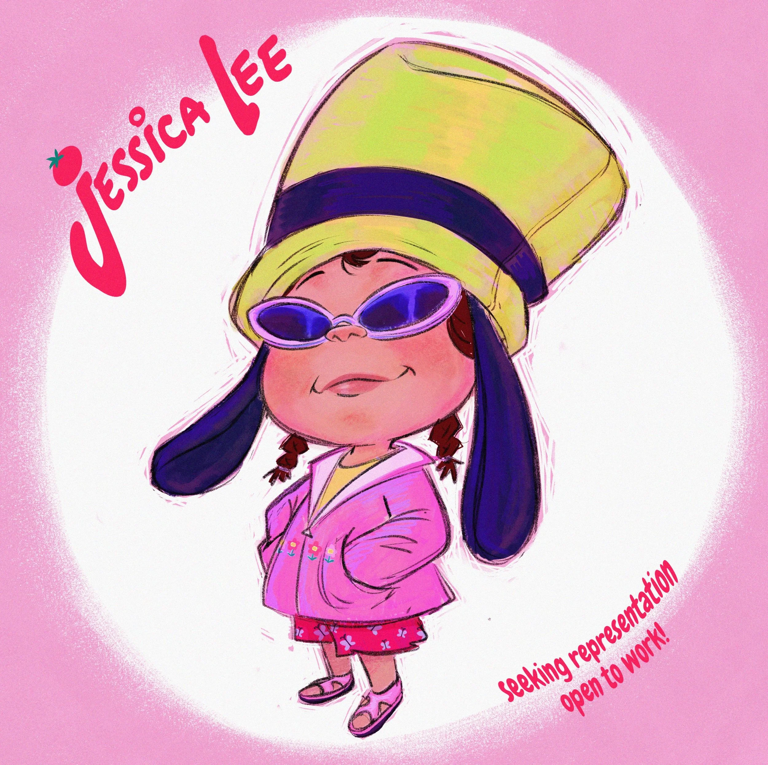 Happy 5th anniversary to #kidlitpostcard AND it&rsquo;s my first one featuring little Jess!! My mom and I were looking at old Disney trip pictures and told me that I REFUSED to take off my pink jacket, goofy hat, and sunglasses in the 90&deg; weather