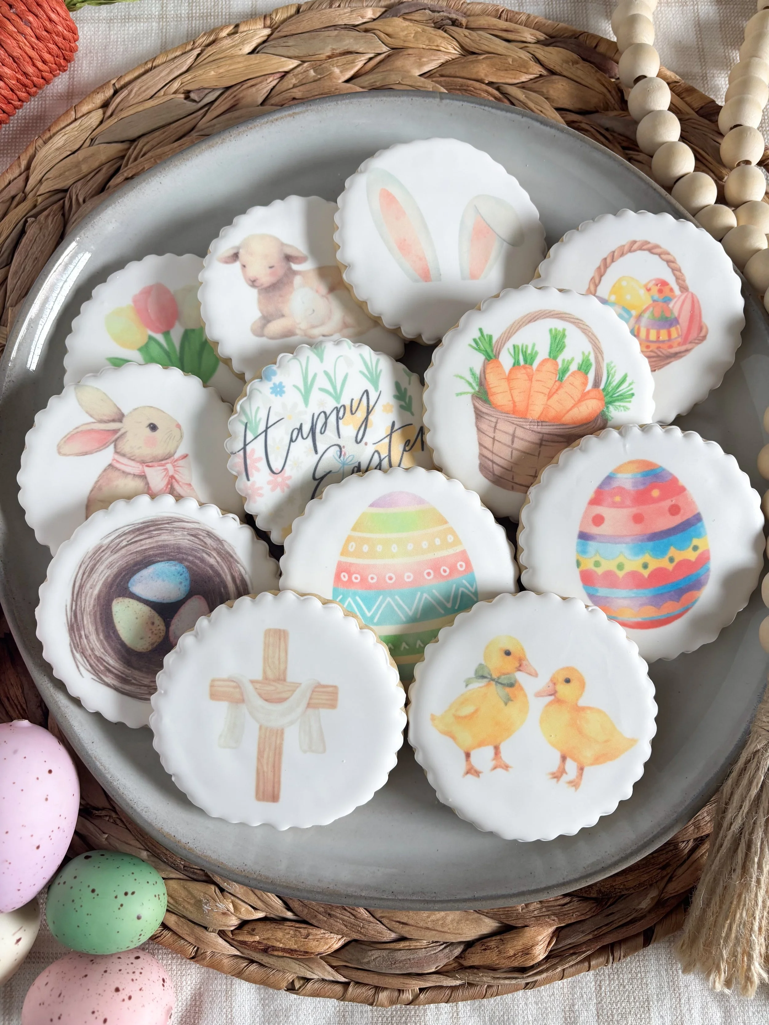 Printed Easter Cookies- 1 Dozen