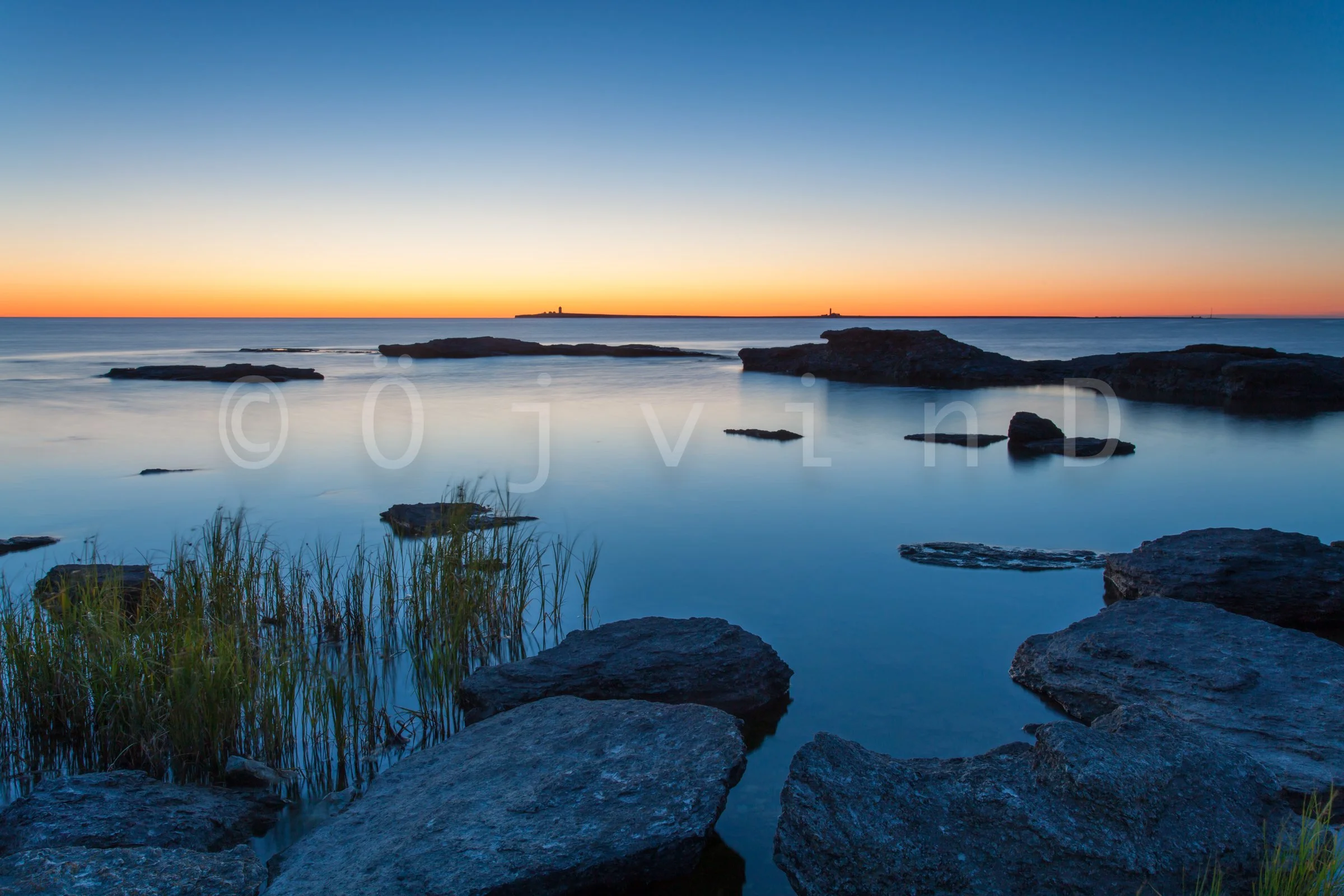 östergarnsholm i soluppgång, Kuppen, Herrvik, Gotland, Sverige