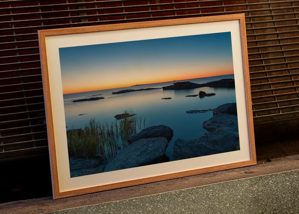 östergarnsholm i soluppgång, Kuppen, Herrvik, Gotland, Sverige