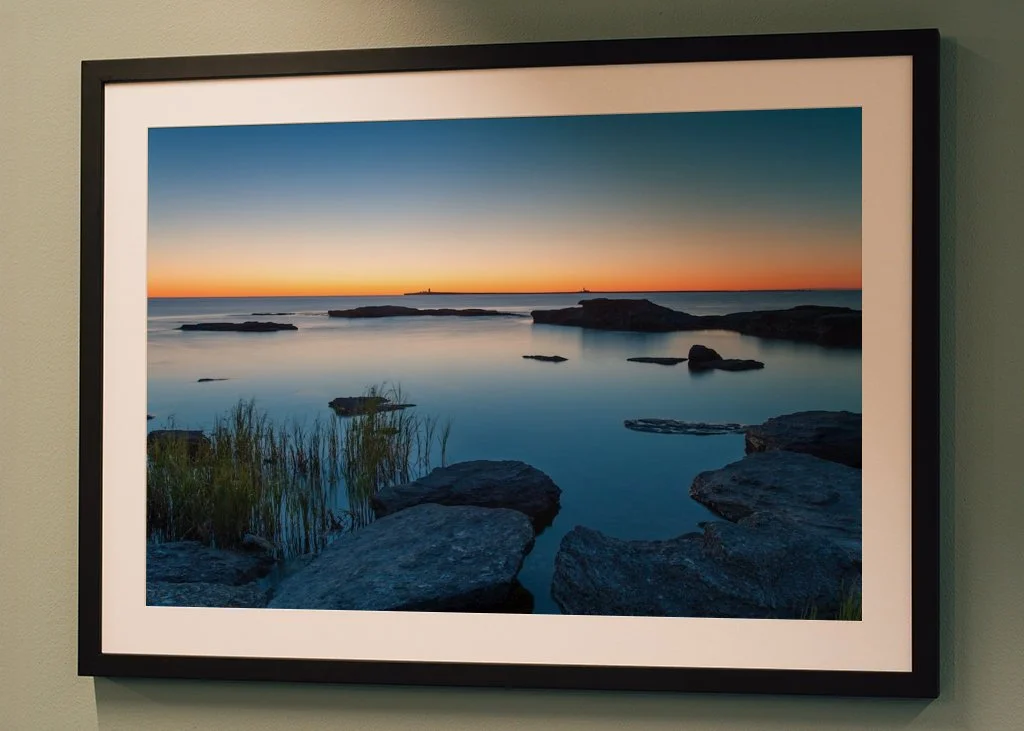 östergarnsholm i soluppgång, Kuppen, Herrvik, Gotland, Sverige