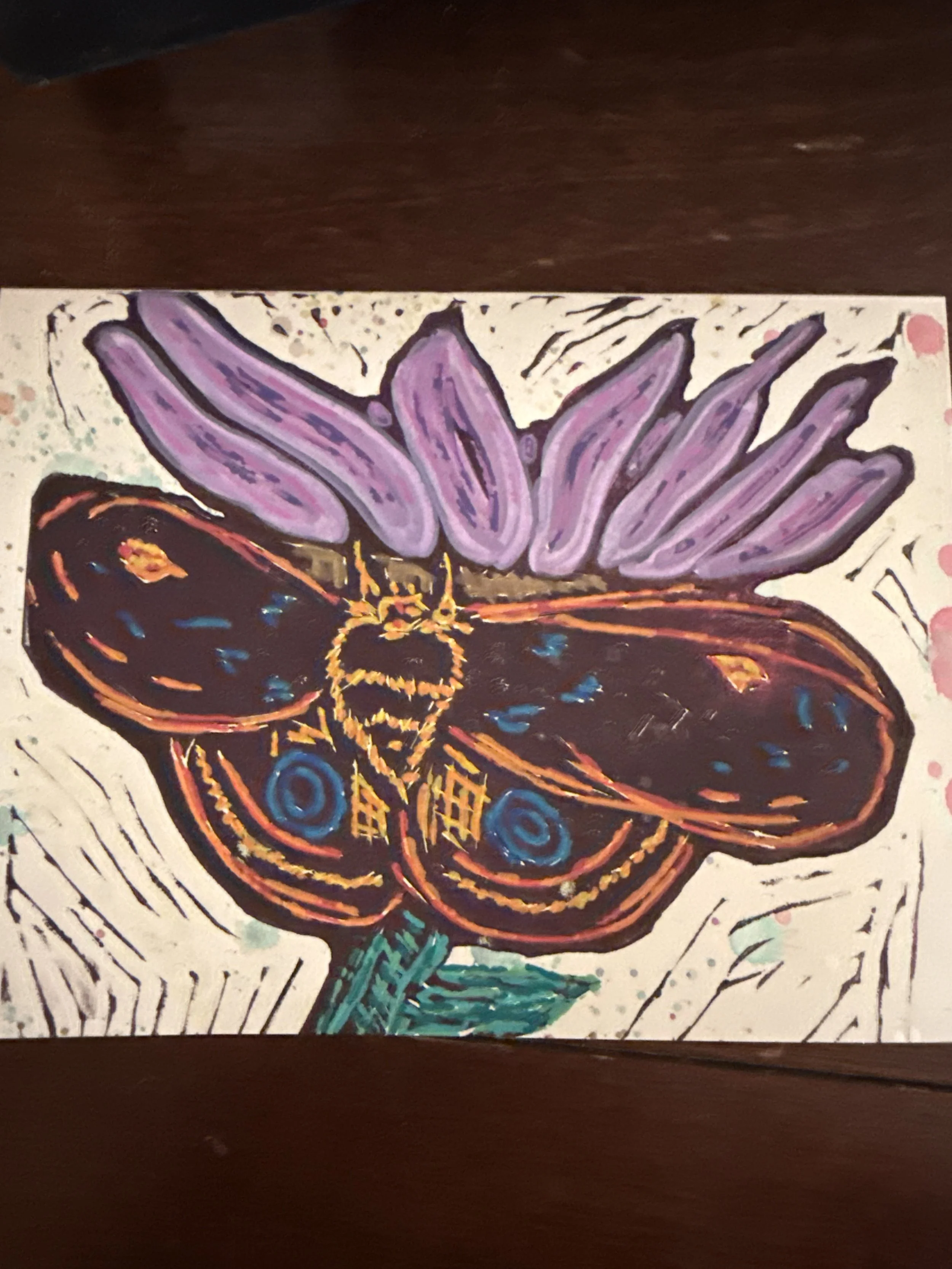Punk Moth Card