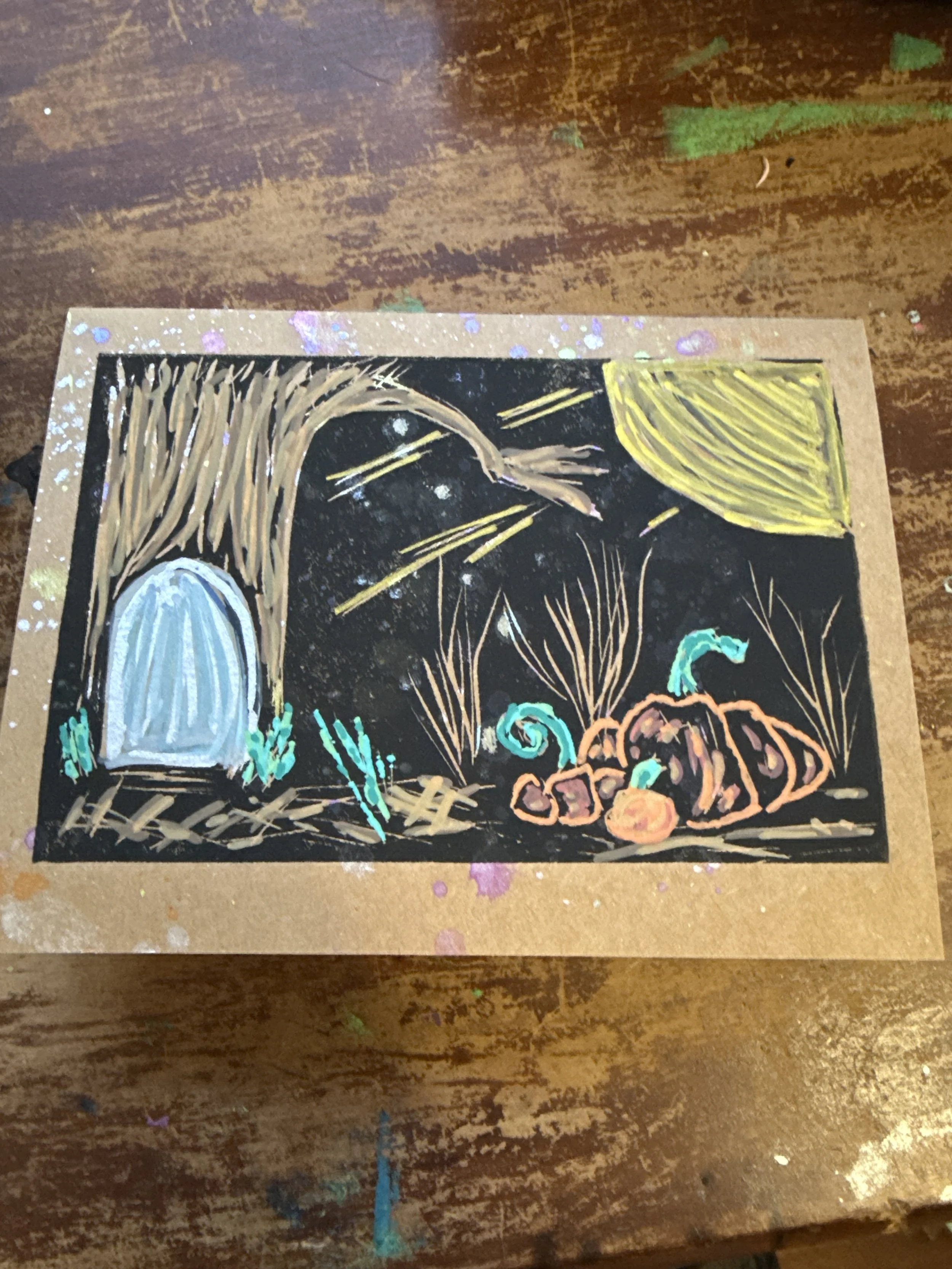 Halloween Scene Card