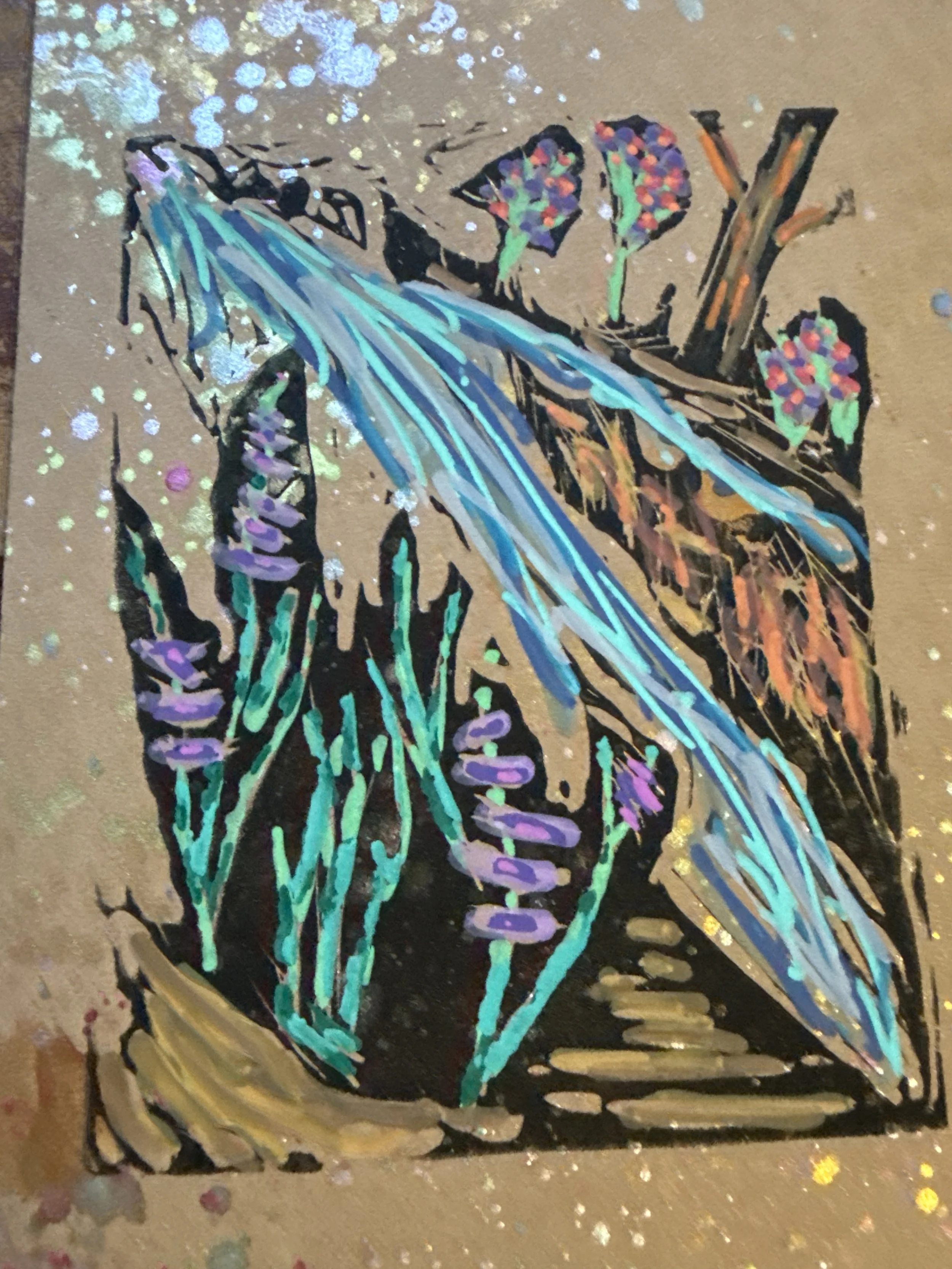 River Flowers Card