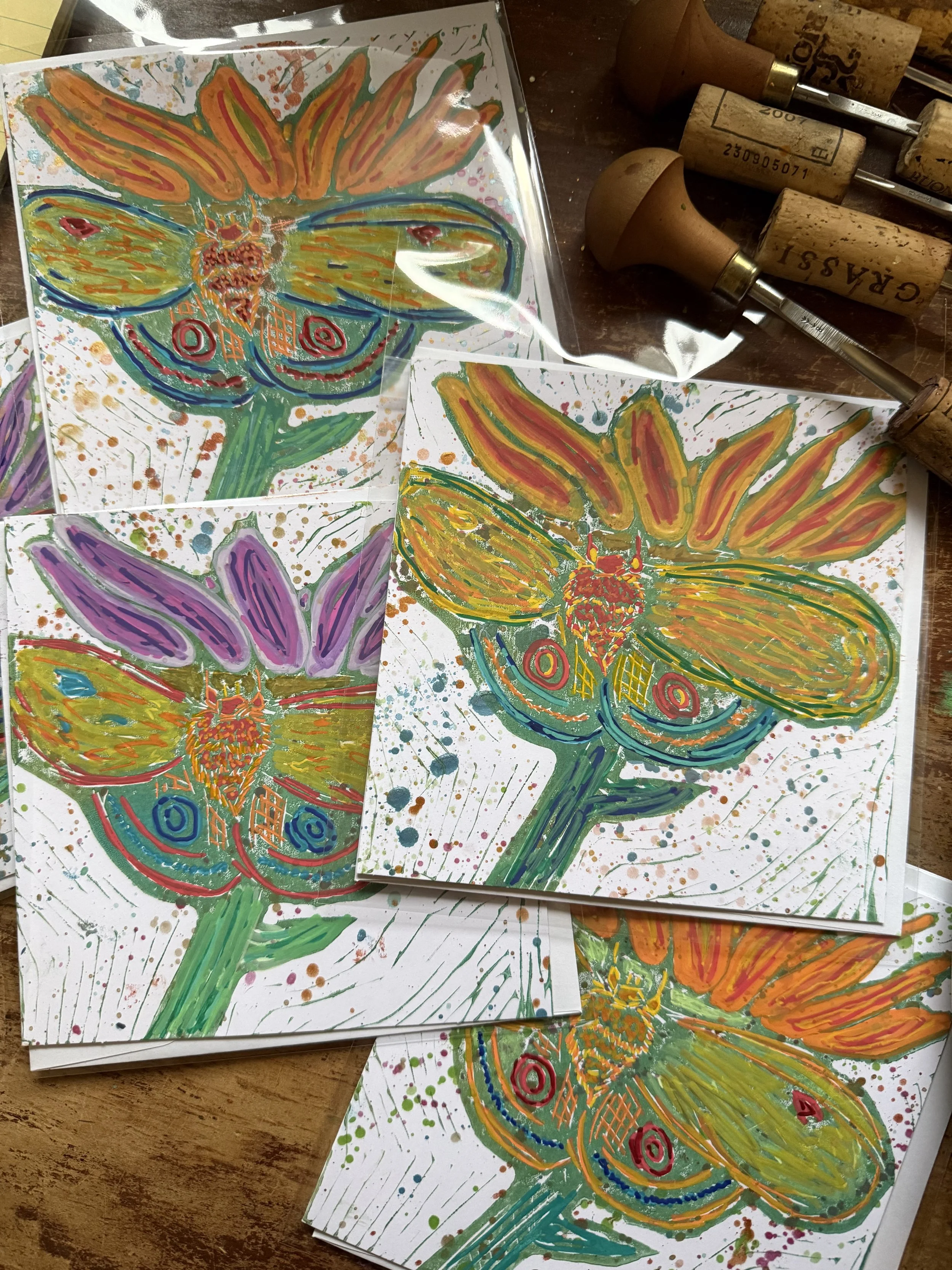 Punk Butterfly 8x8 Card