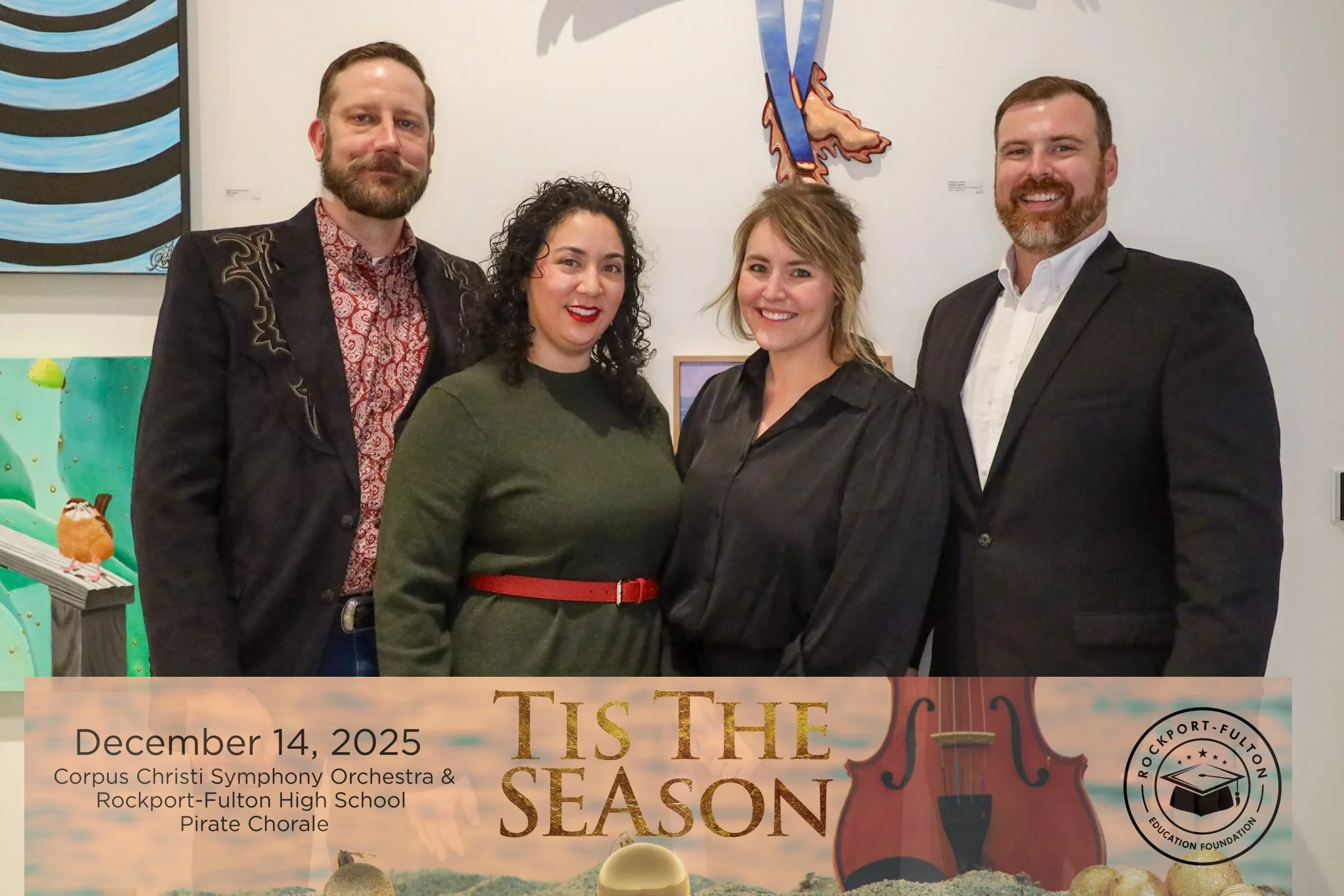 A delightful time supporting the Rockport-Fulton Education Foundation at their "Tis the Season" concert event.
*Photo credit: Leslie Voigt with Saltwater Heals Photography