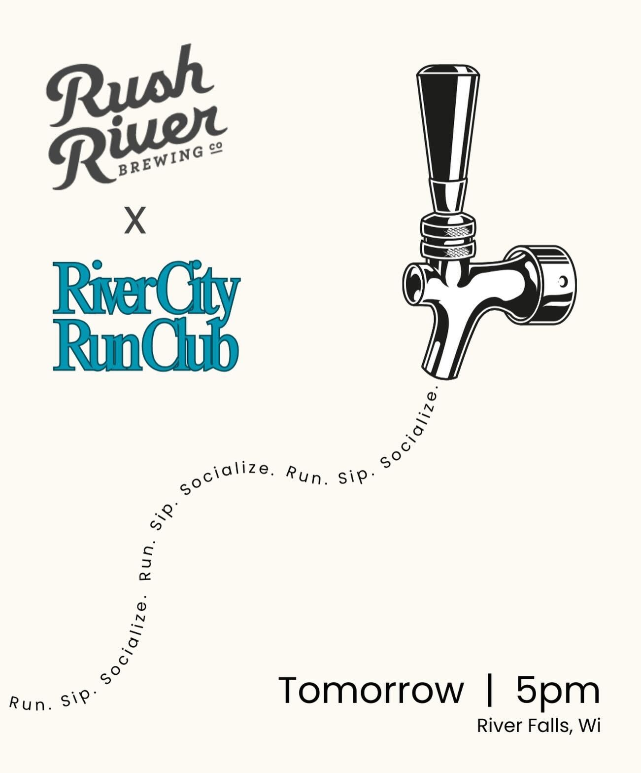 Run 3-4 miles &amp; socialize! All paces welcome🤗

See link in bio for more info! #runclub #riverfallswi