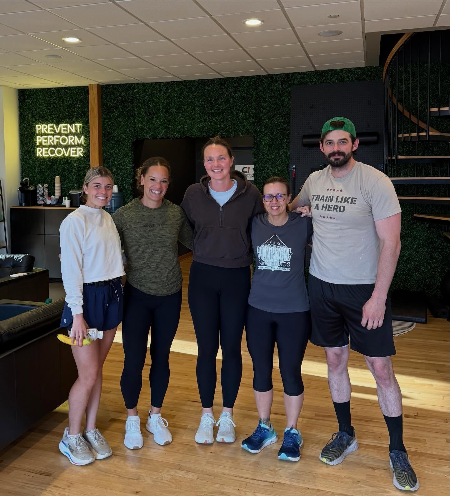 Thank you @movewellchiro for hosting our run with post-run refueling &amp; rolling!🙌