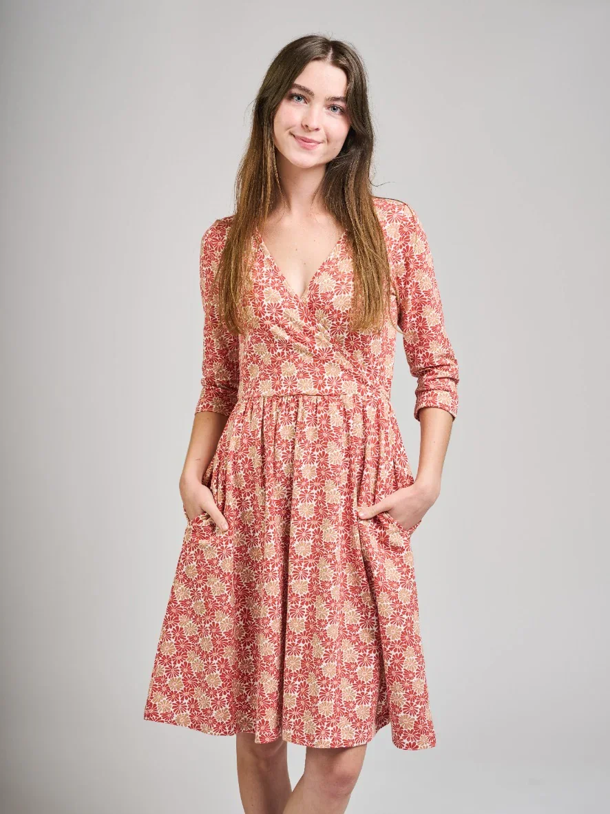 Callie Wrap Dress, Mata Traders, $102