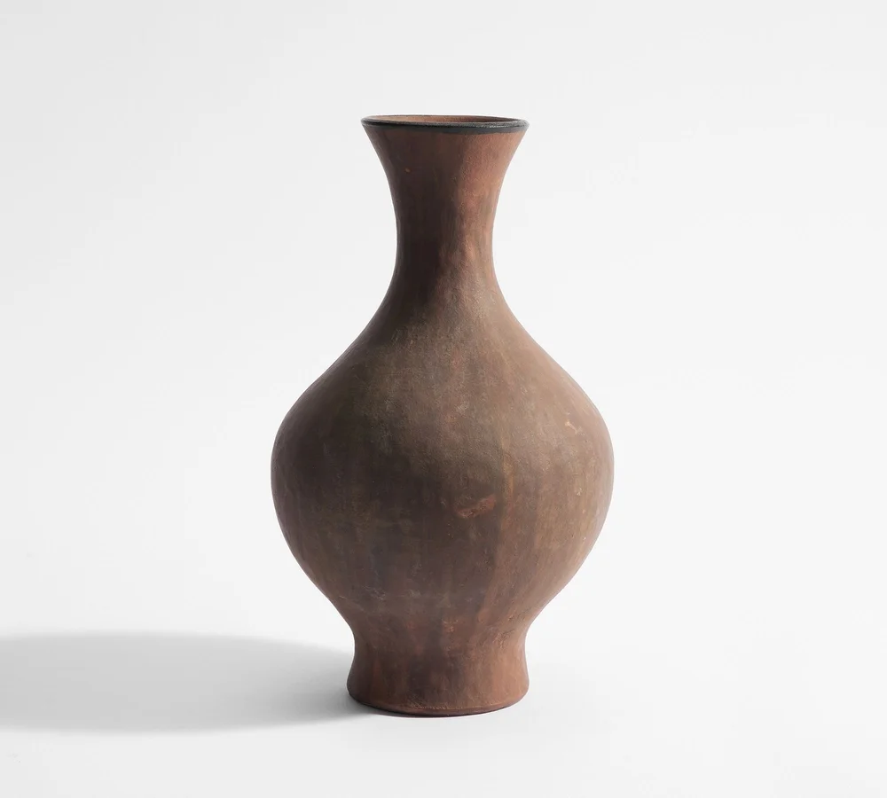 Pottery Barn, Artisan Studio, Brown Bulb Vase, $46.95