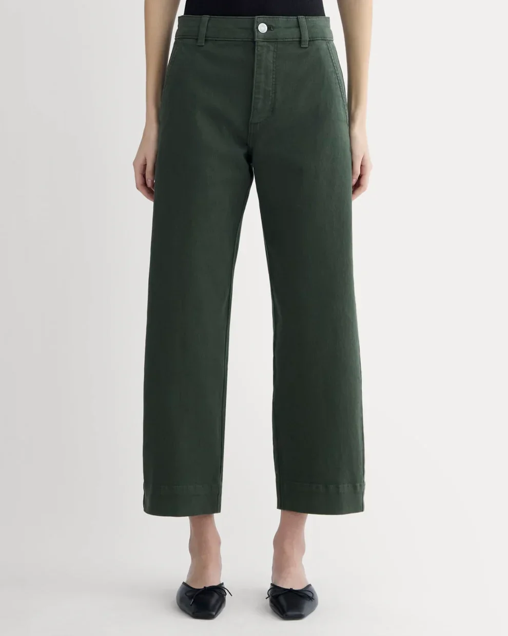 Everlane, Utility Straight Leg Pant (forest green), $118