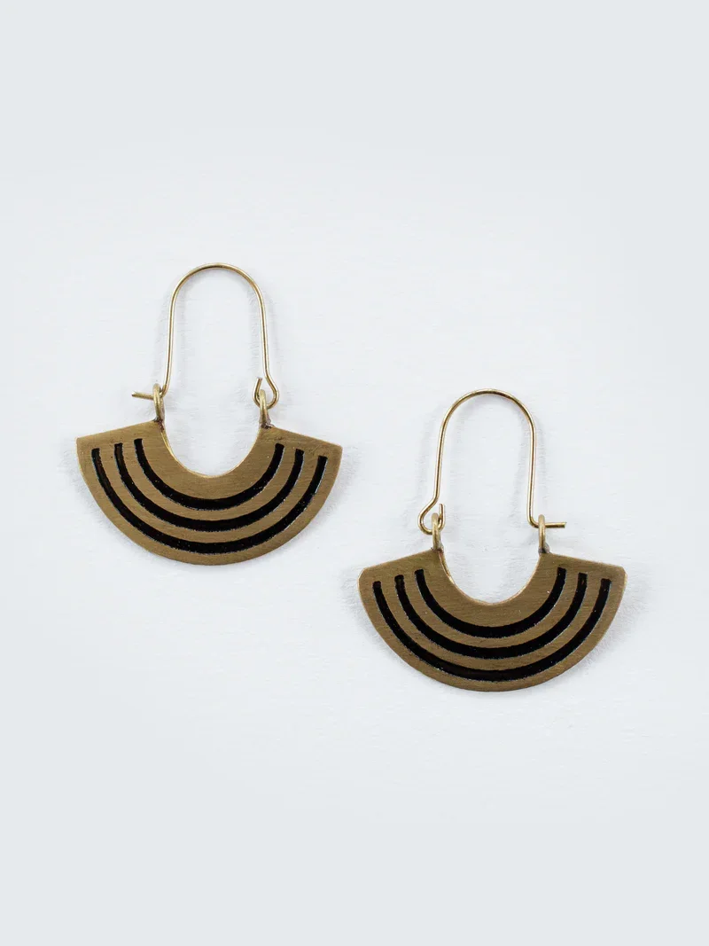 Mata Traders, Petit Rainbow Earrings, $26