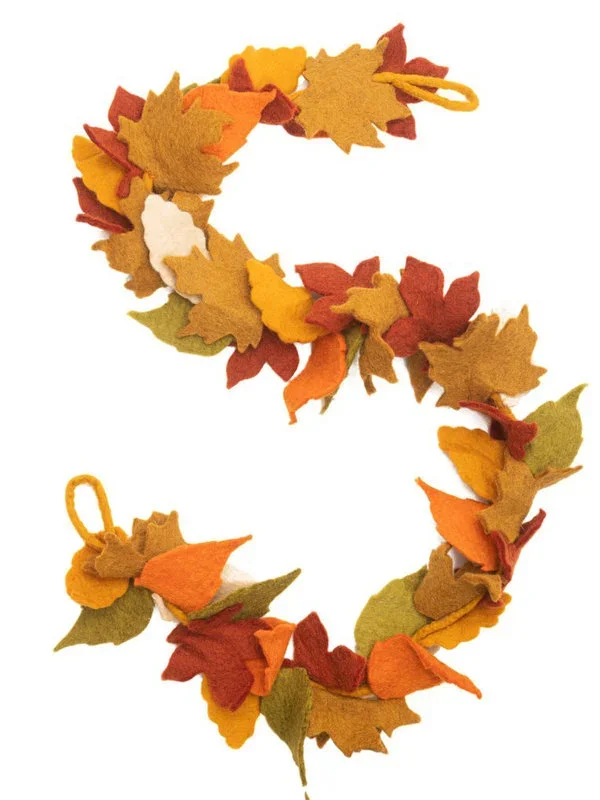 HumanKind Fair Trade, Felt Maple Leaf Garland, $52.50