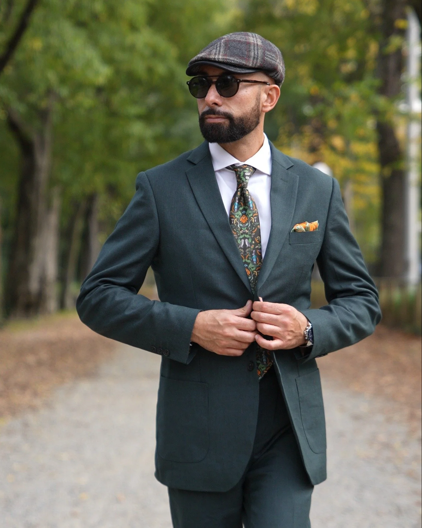 Hockerty (Custom), Forest Green Suit, $434