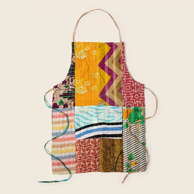 Uncommon Goods, Repurposed Sari Patchwork Apron, $36