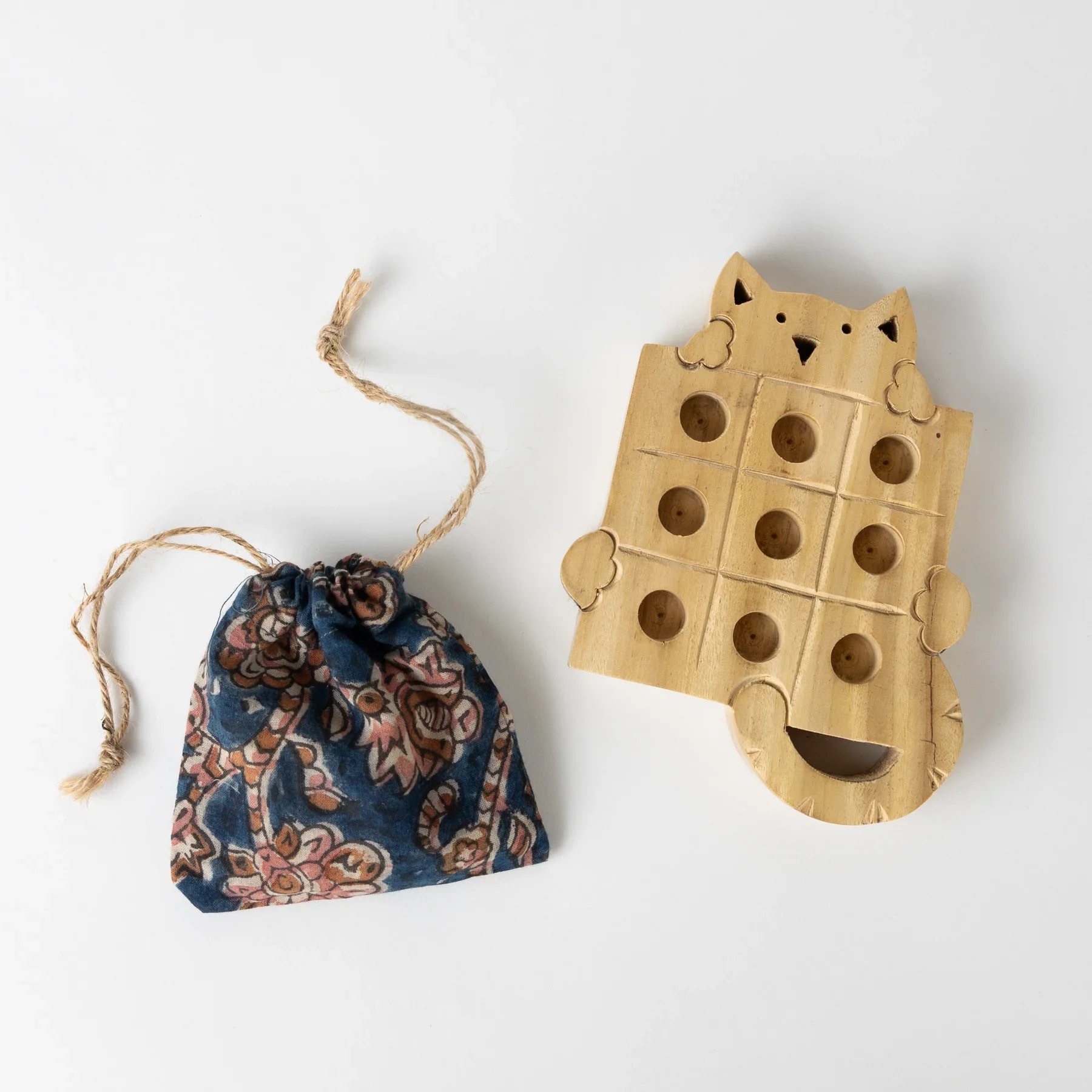 Ten Thousand Villages, Kitty Tic Tac Toe Game, $20.99