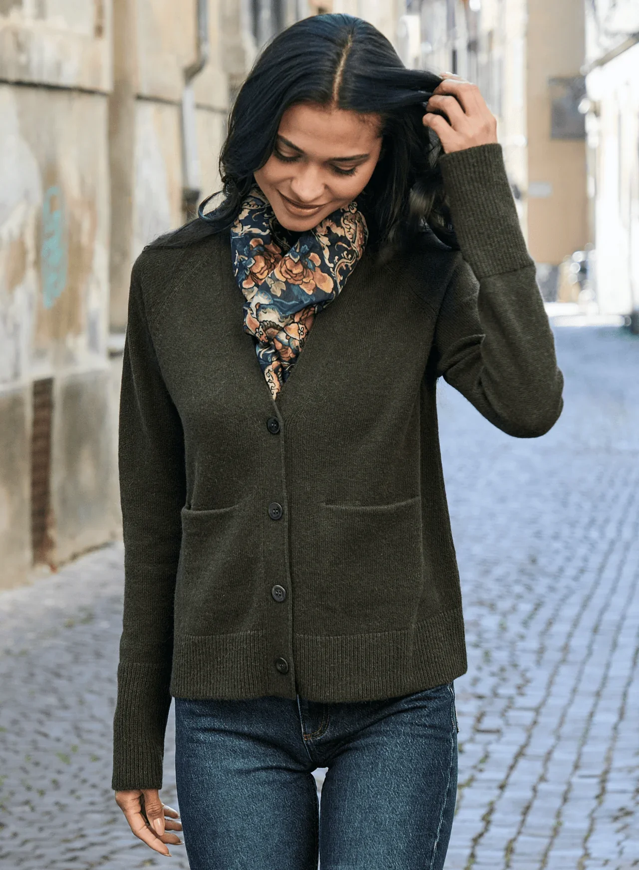 Peruvian Connection, !00% Alpaca Wool Cardigan