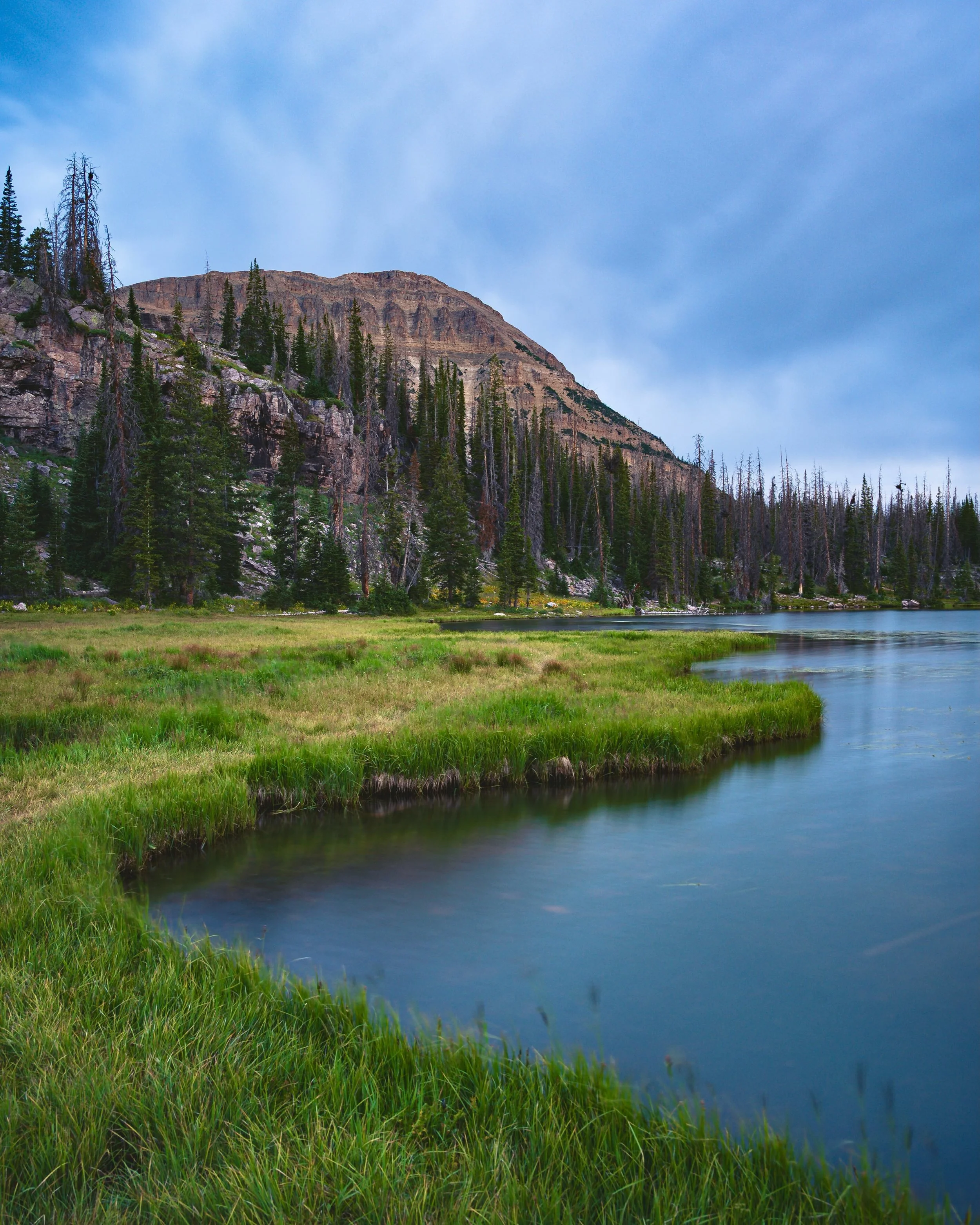 Fehr Lake and Bald Mountain early in the morning. Aug 11, 2026