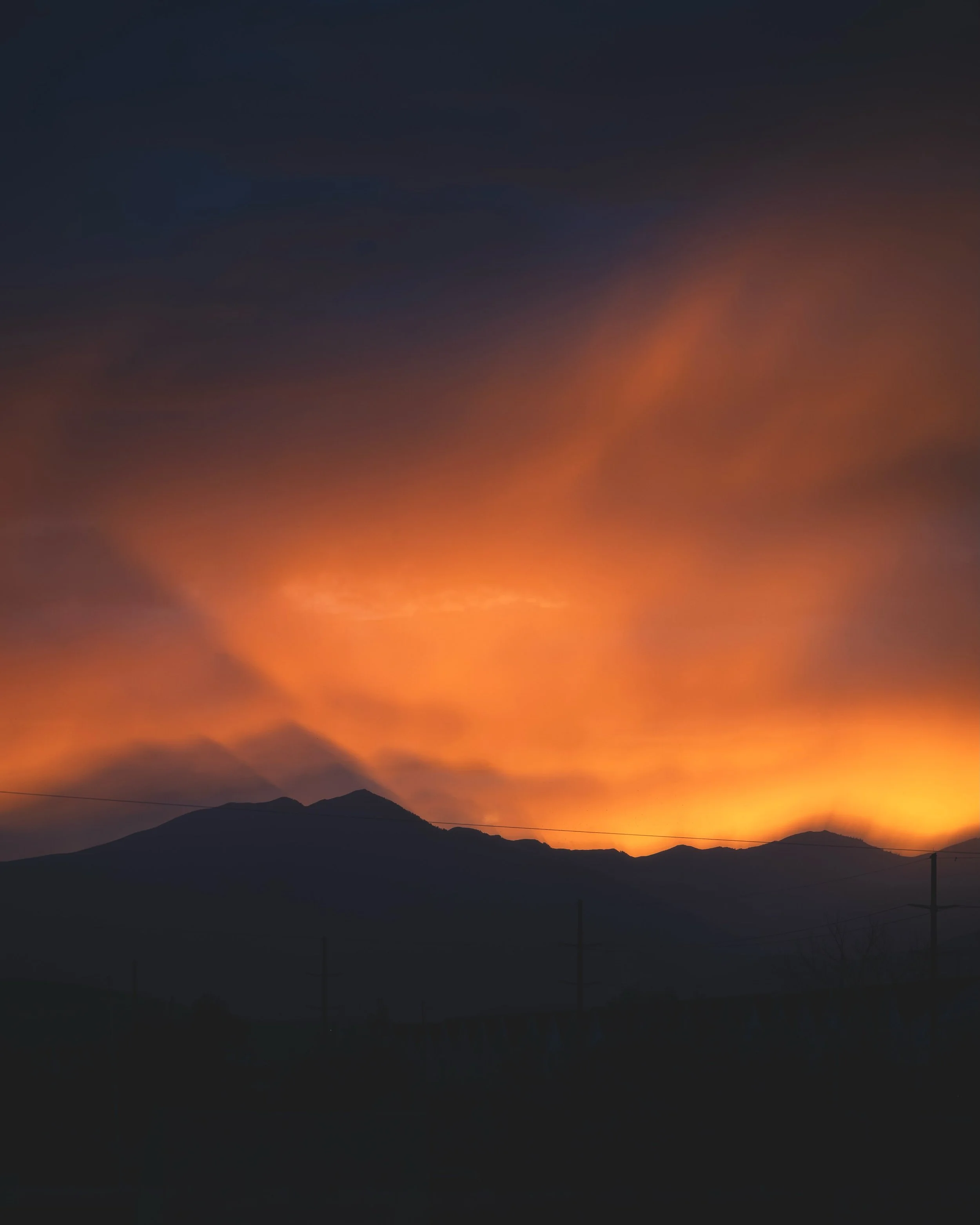 Sunset, shadows, and mountains. Aug 13, 2026