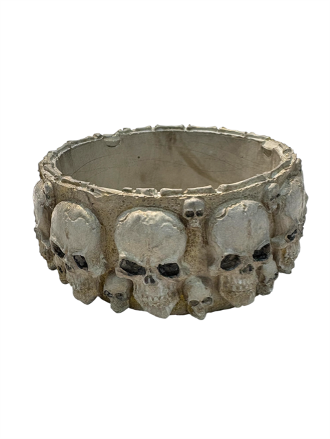 10pc Lot Low Boy Skull Candle Vessel (no lid) -5.5oz