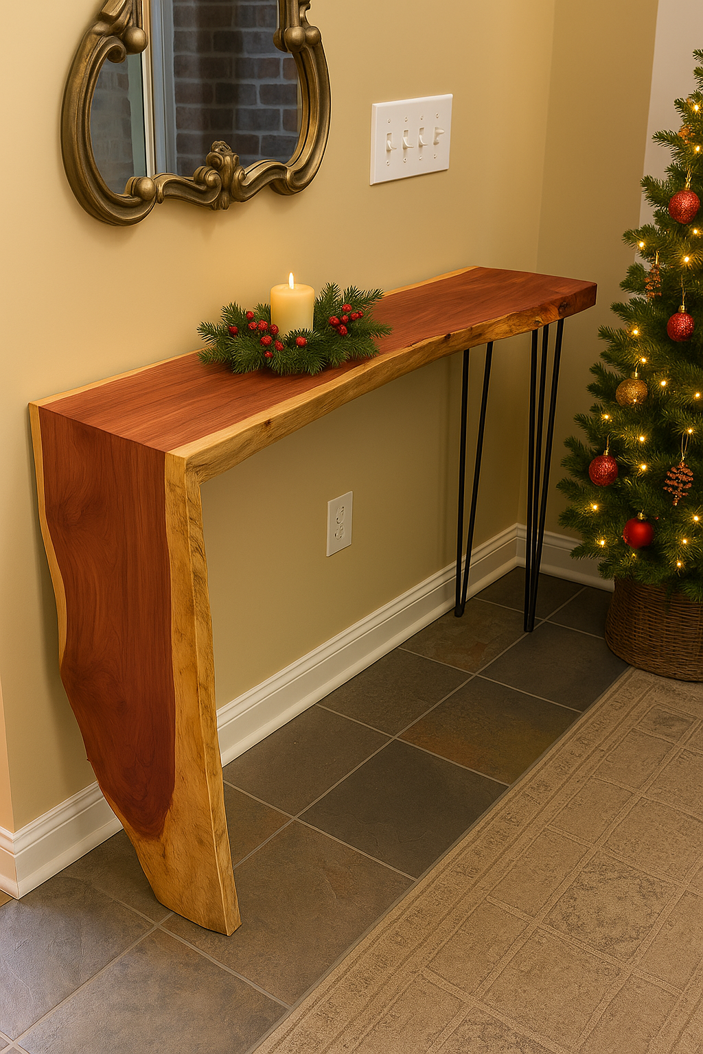 Cedar Waterfall Entry Table