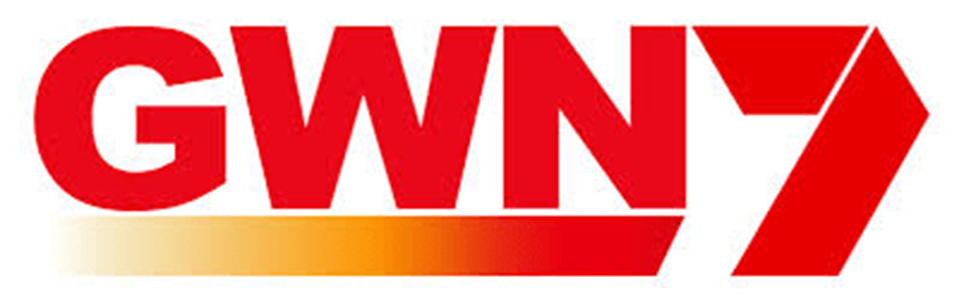 GWN7 television logo in red and white with a gradient underline.