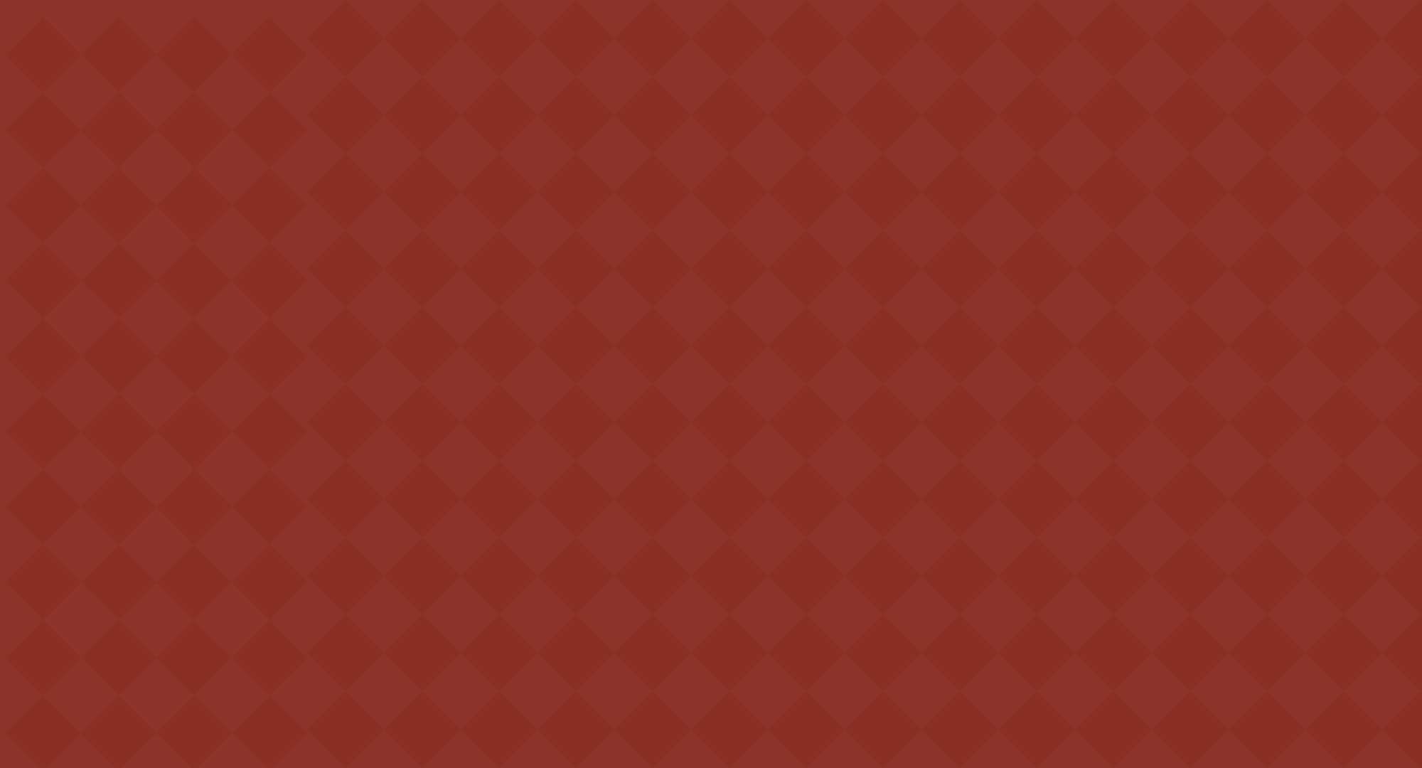 A red background with a diamond pattern