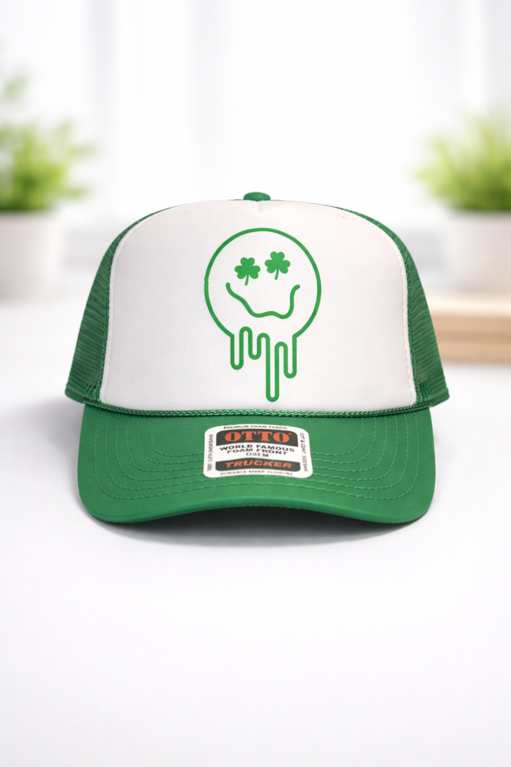 Lucky Drip Skull Trucker Hat